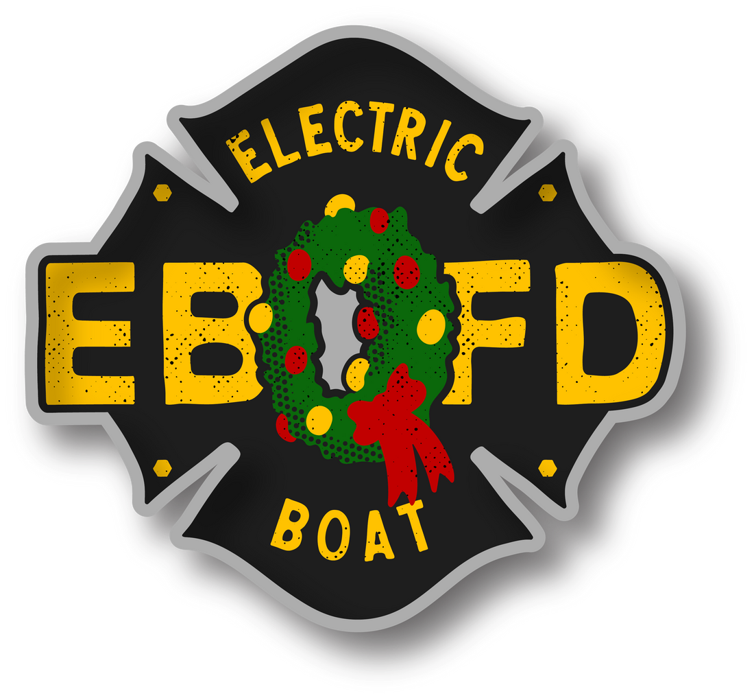 Electric Boat Fire XMAS Decal