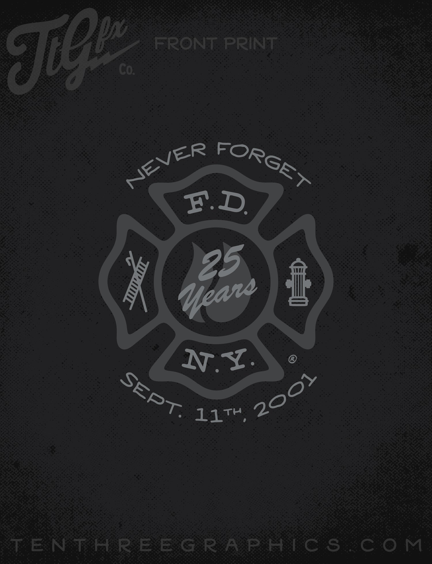 FDNY 9.11 25th Anniversary Subdued Long Sleeve