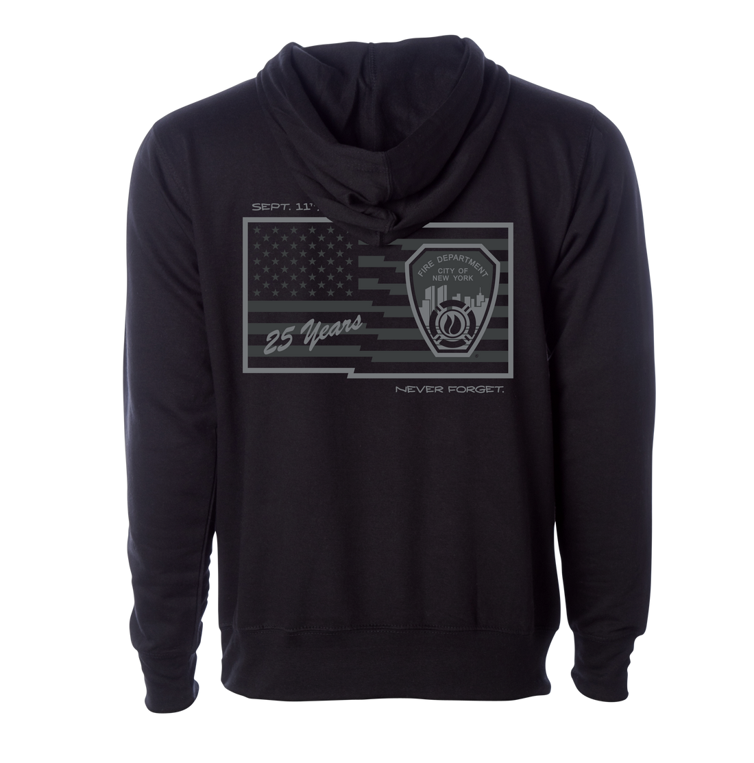 FDNY 9.11 25th Anniversary Subdued Hoodie