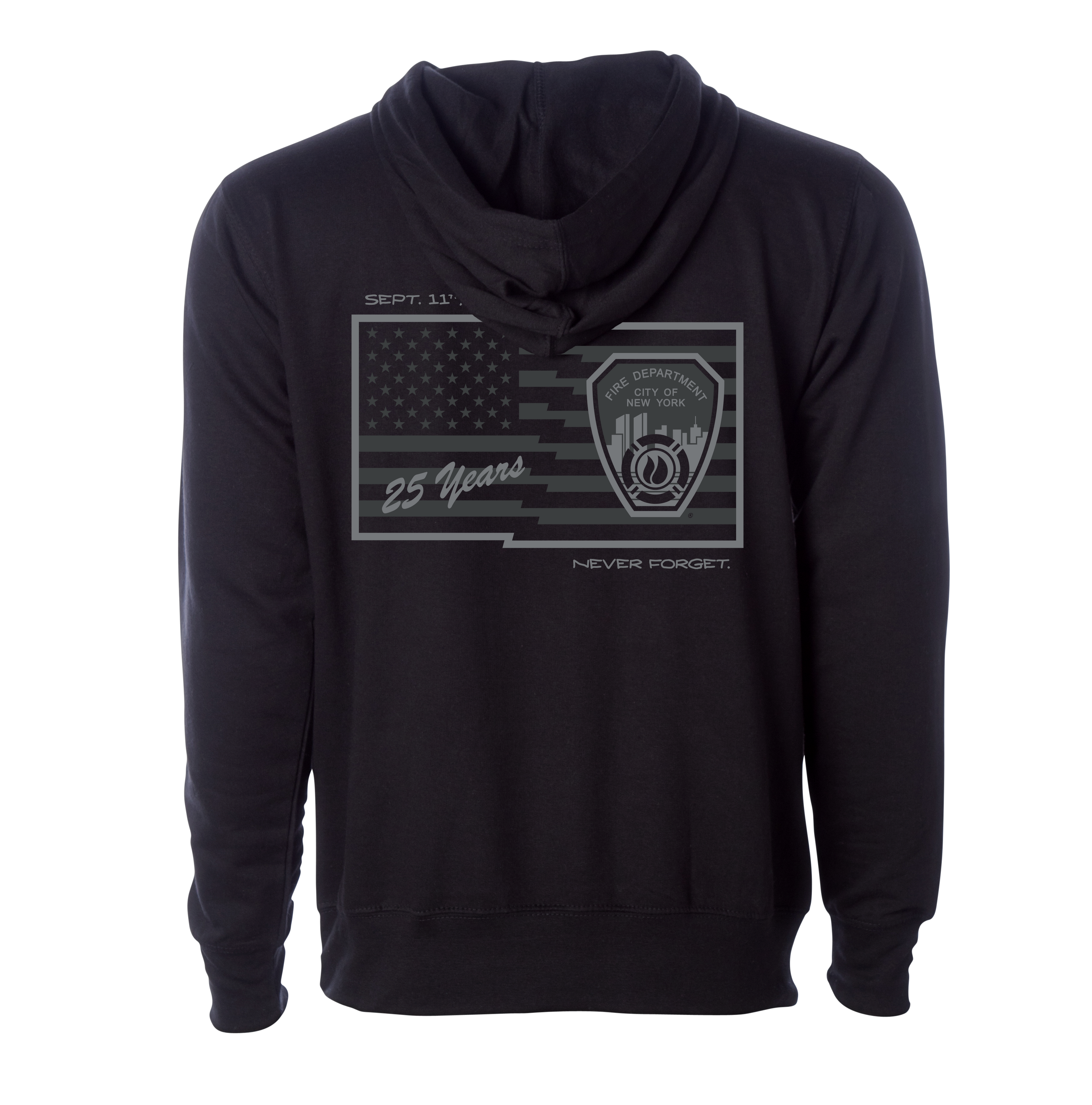 FDNY 9.11 25th Anniversary Subdued Hoodie