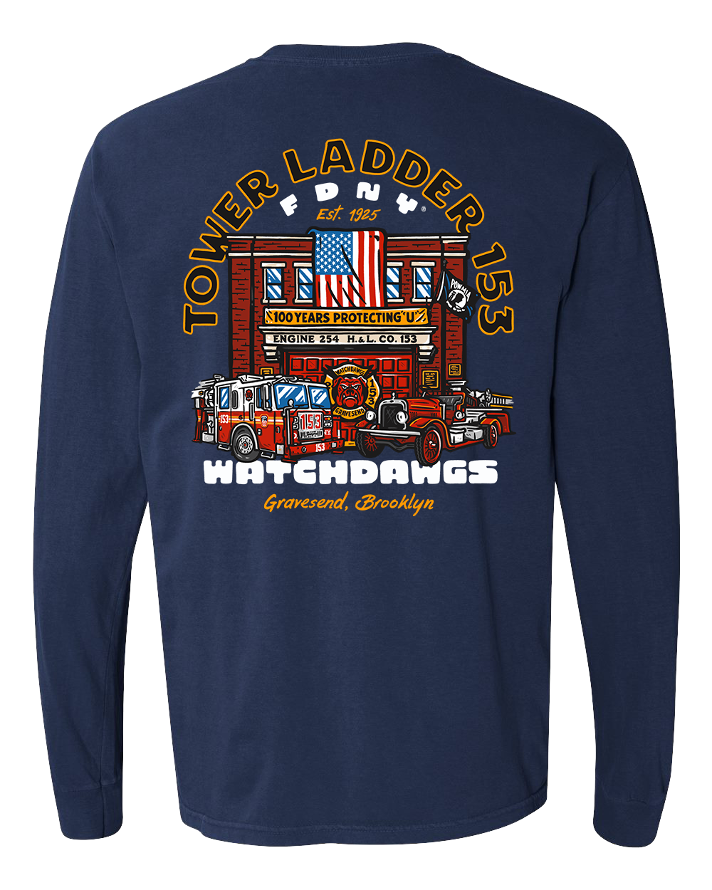 FDNY® TL153 100th Anniv. Long Sleeve – TenThreeGraphics.com