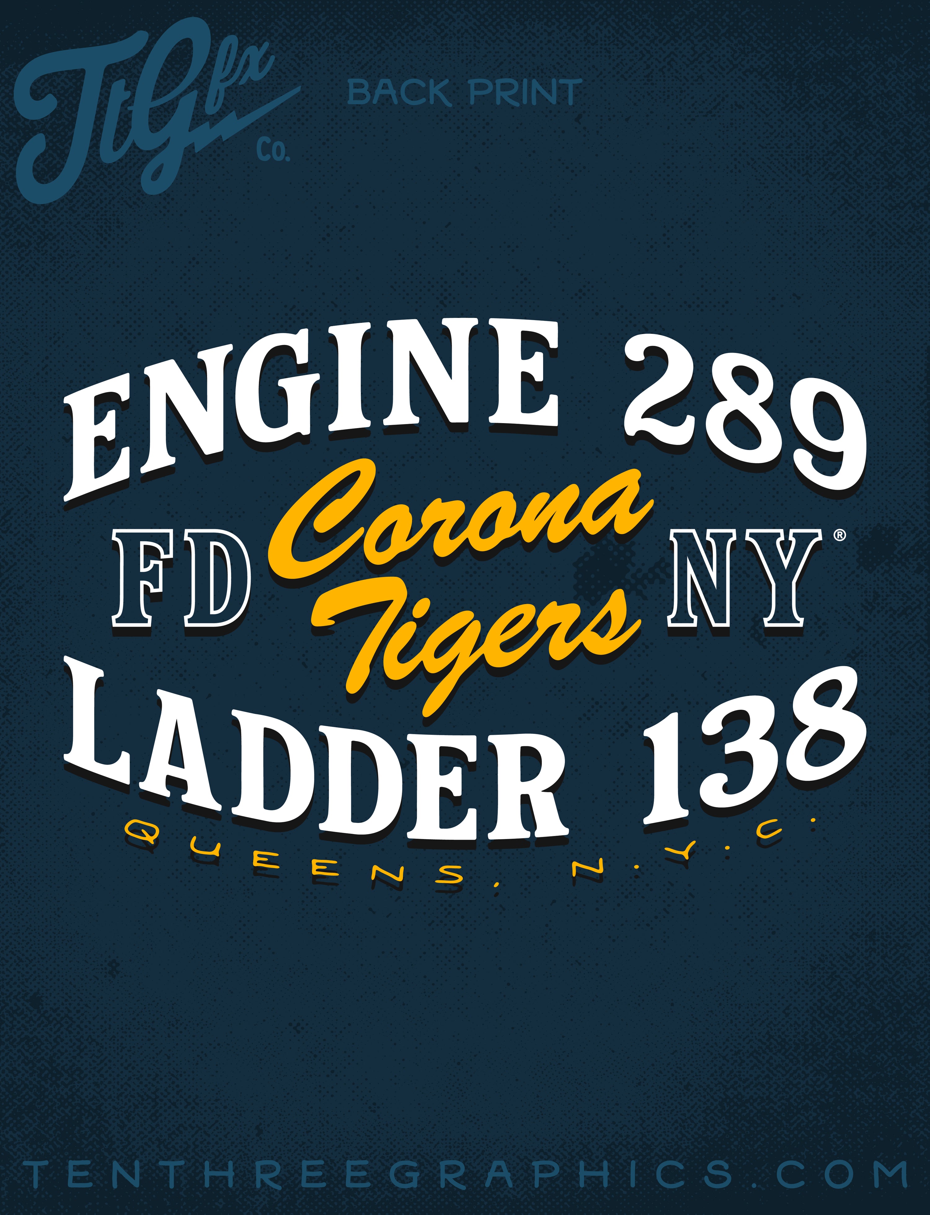 FDNY® E289 TL138 "Corona Tigers" House Tee