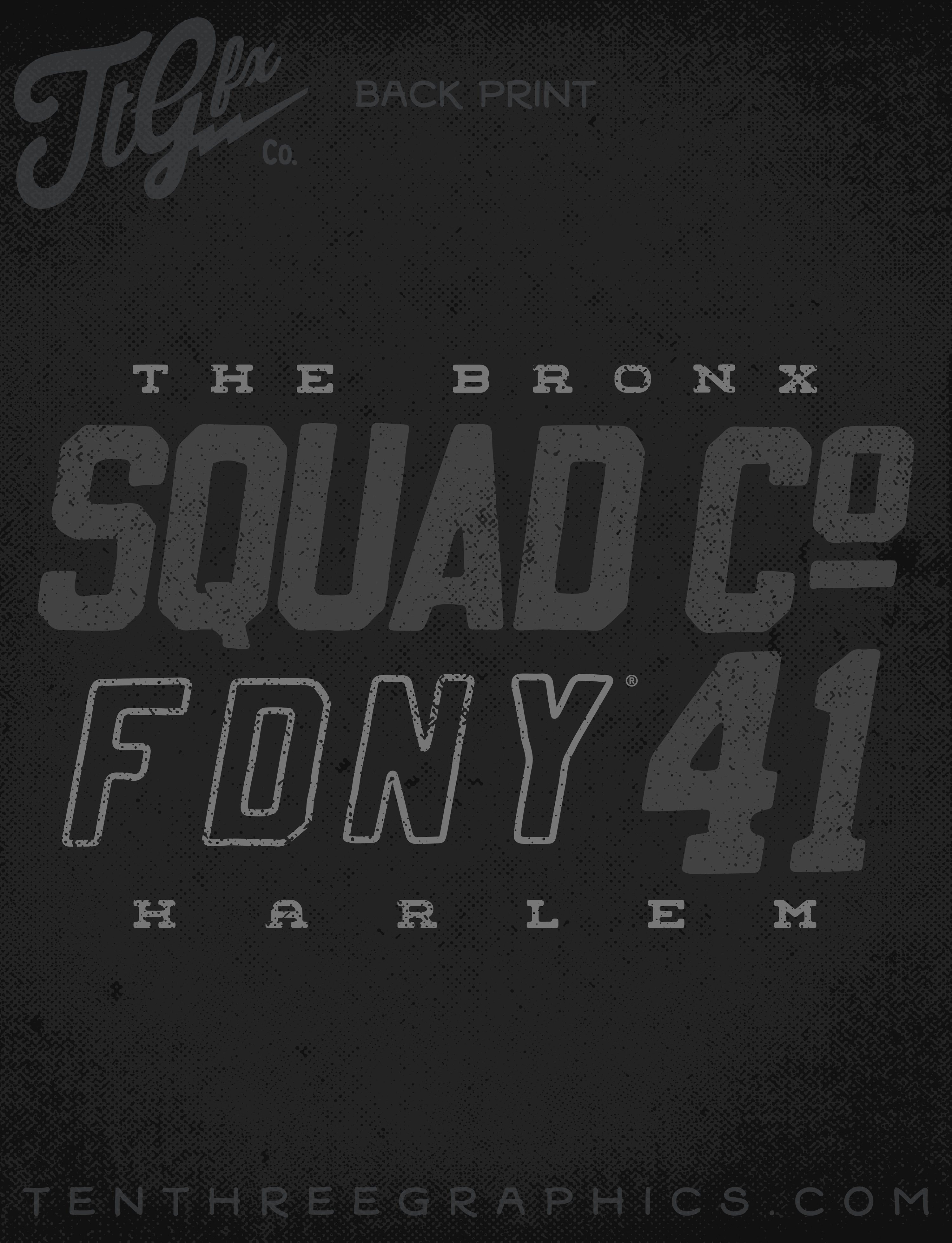 FDNY® Squad Co. 41 Blacked Out Tee