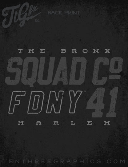 FDNY® Squad Co. 41 Blacked Out Tee