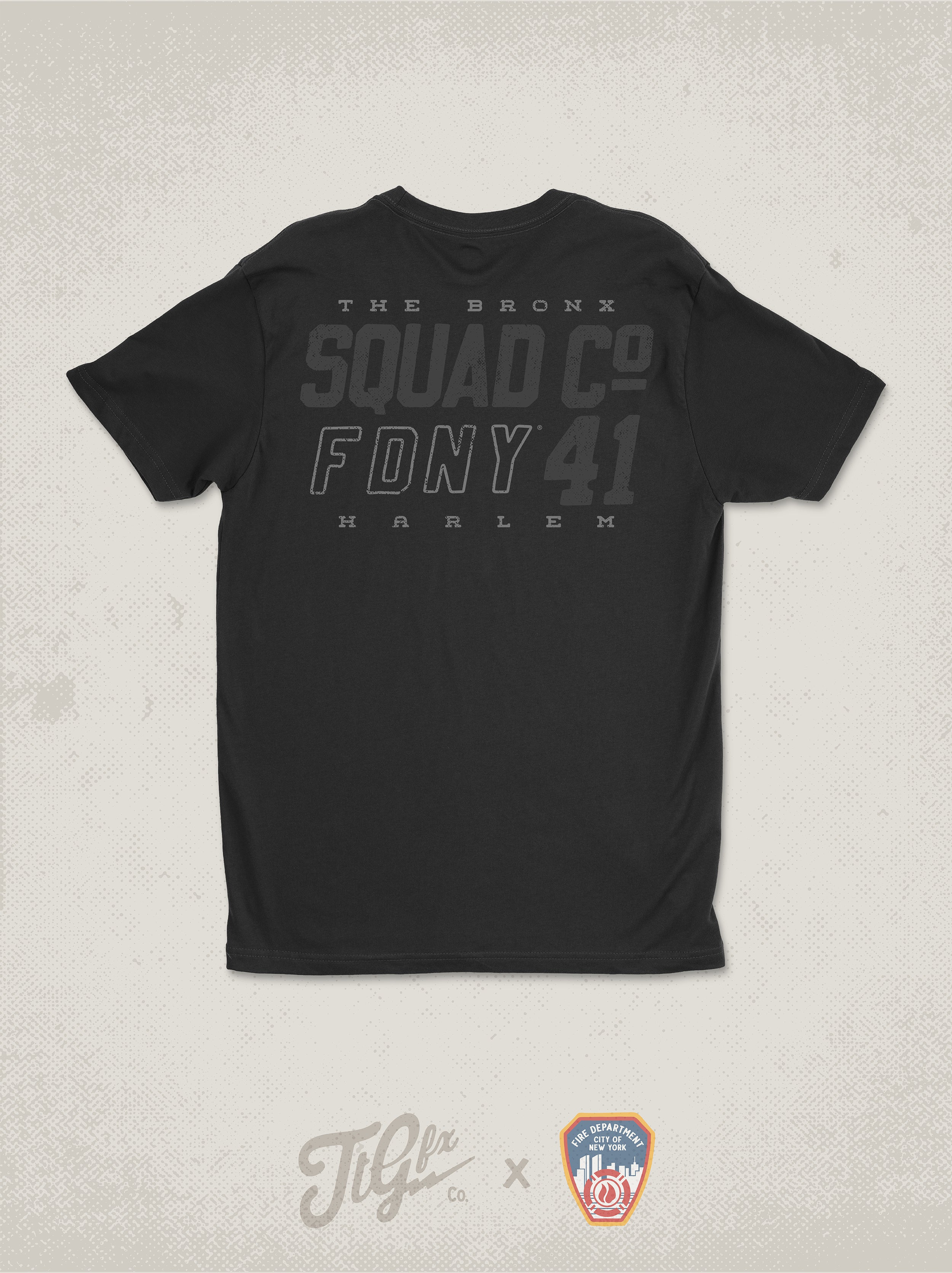 FDNY® Squad Co. 41 Blacked Out Tee