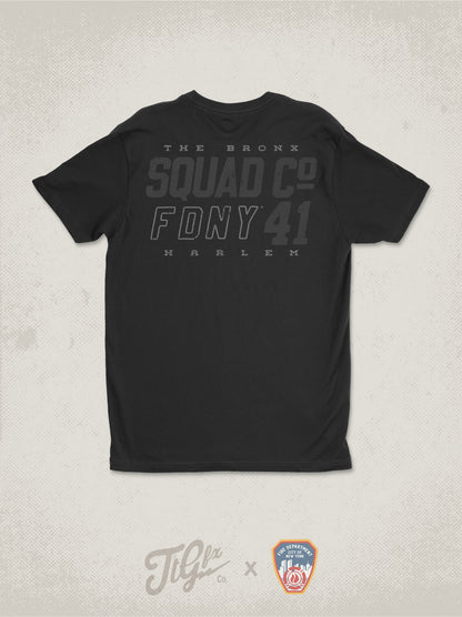 FDNY® Squad Co. 41 Blacked Out Tee