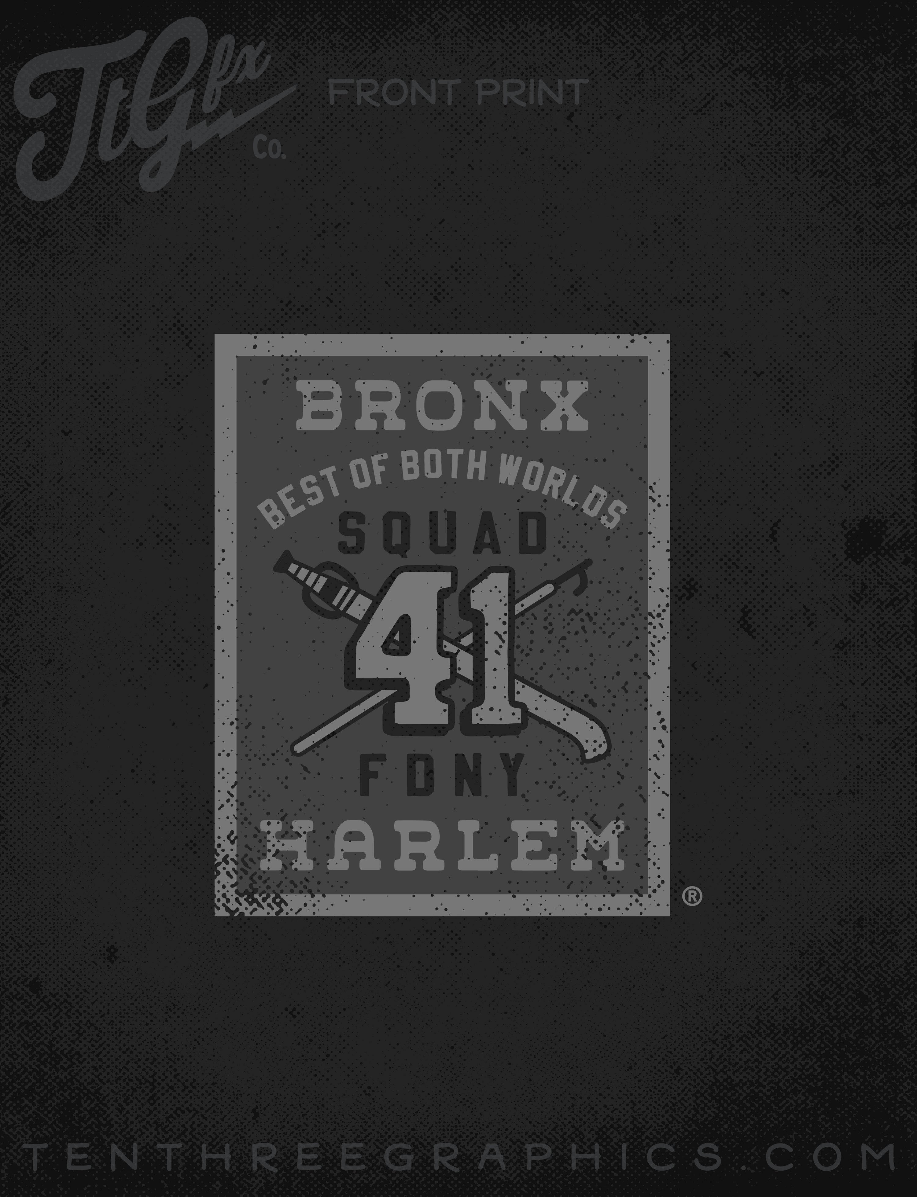 FDNY® Squad Co. 41 Blacked Out Tee