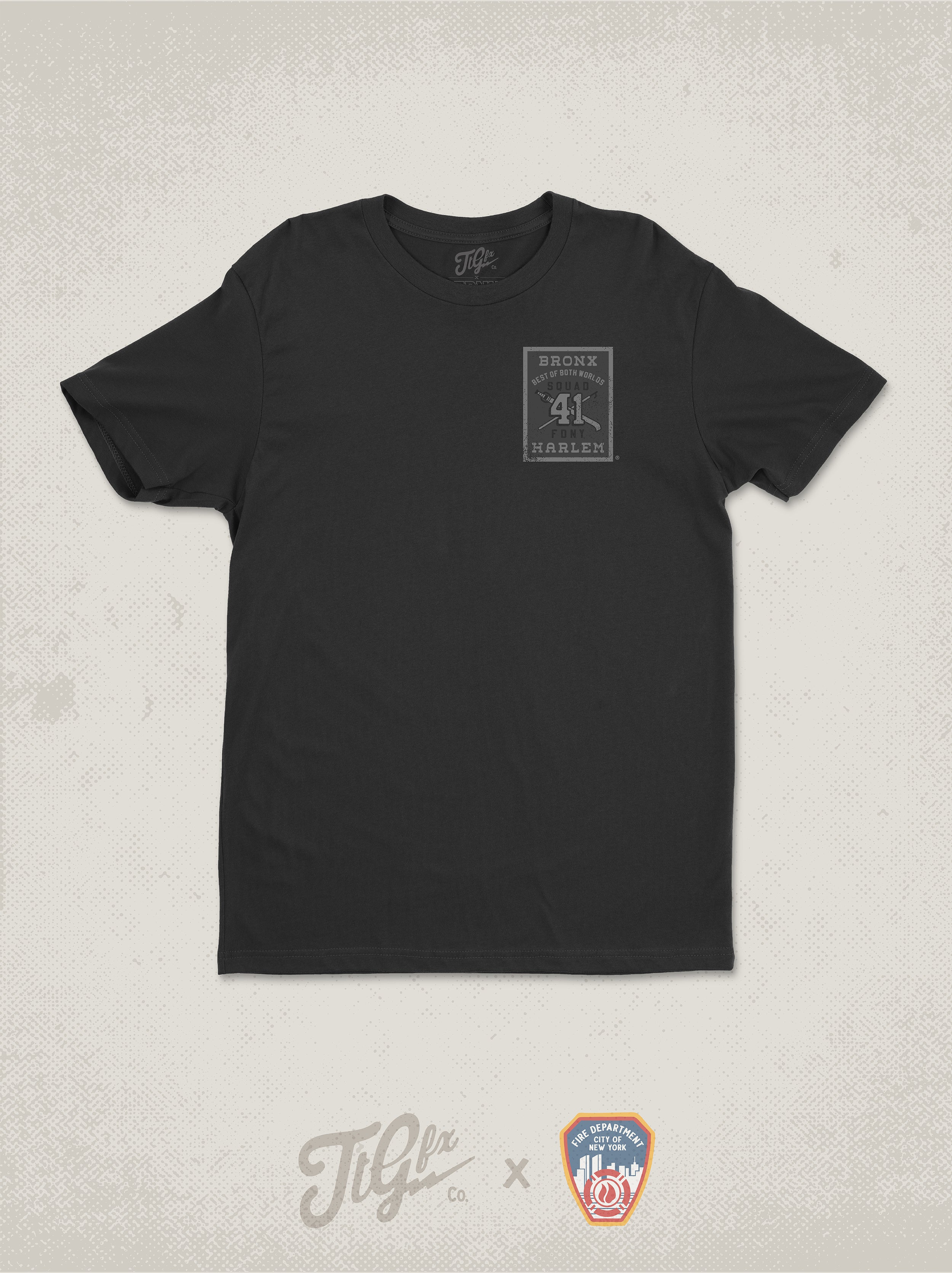 FDNY® Squad Co. 41 Blacked Out Tee