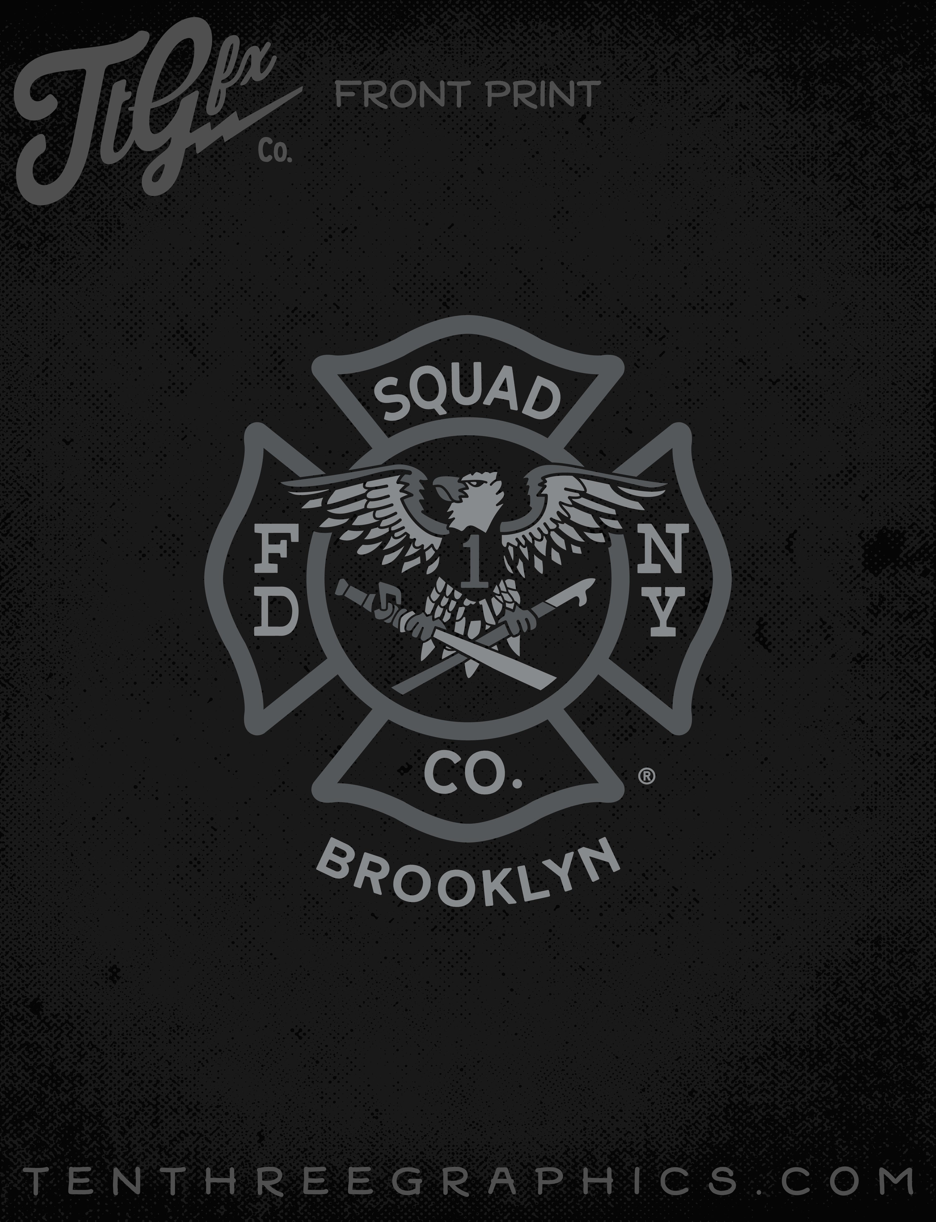 FDNY® Squad Co. 1 House Subdued Tee