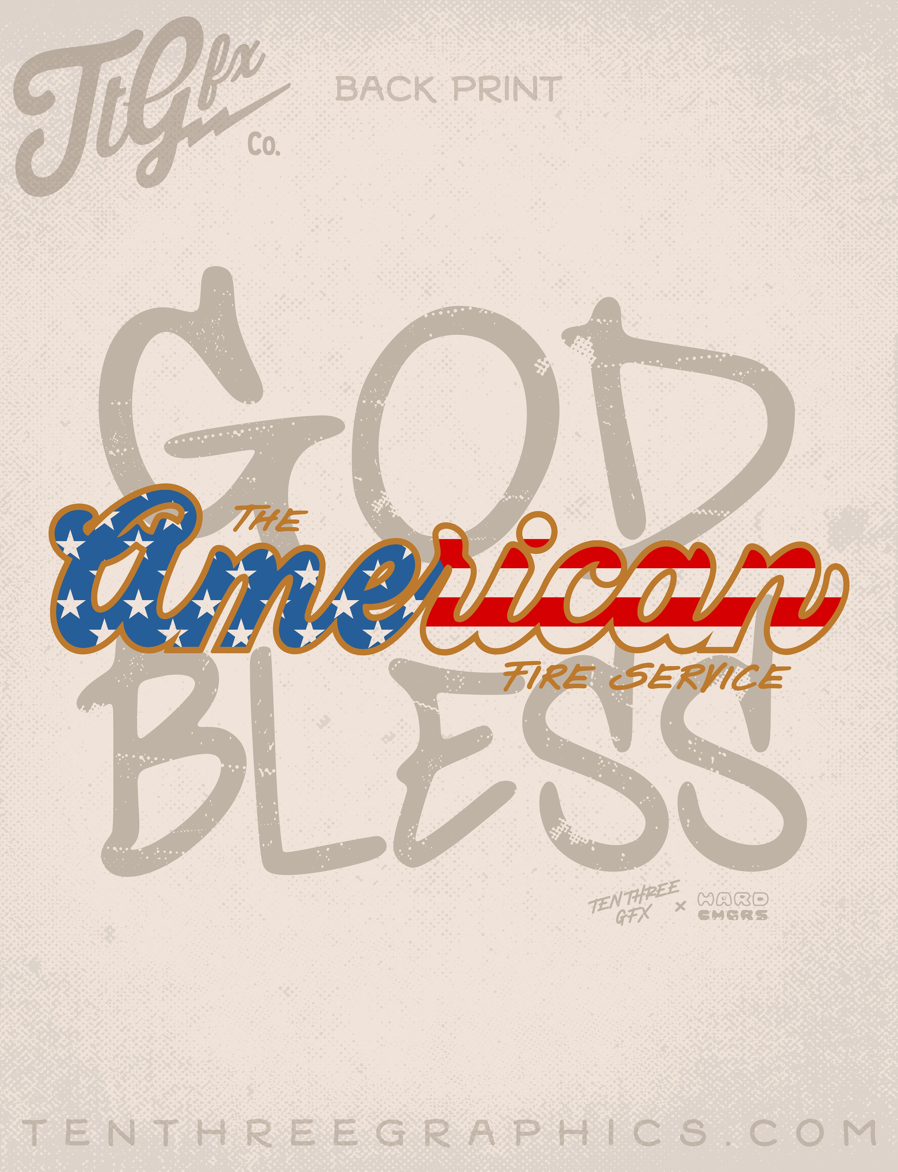 God Bless The American Fire Service Tee