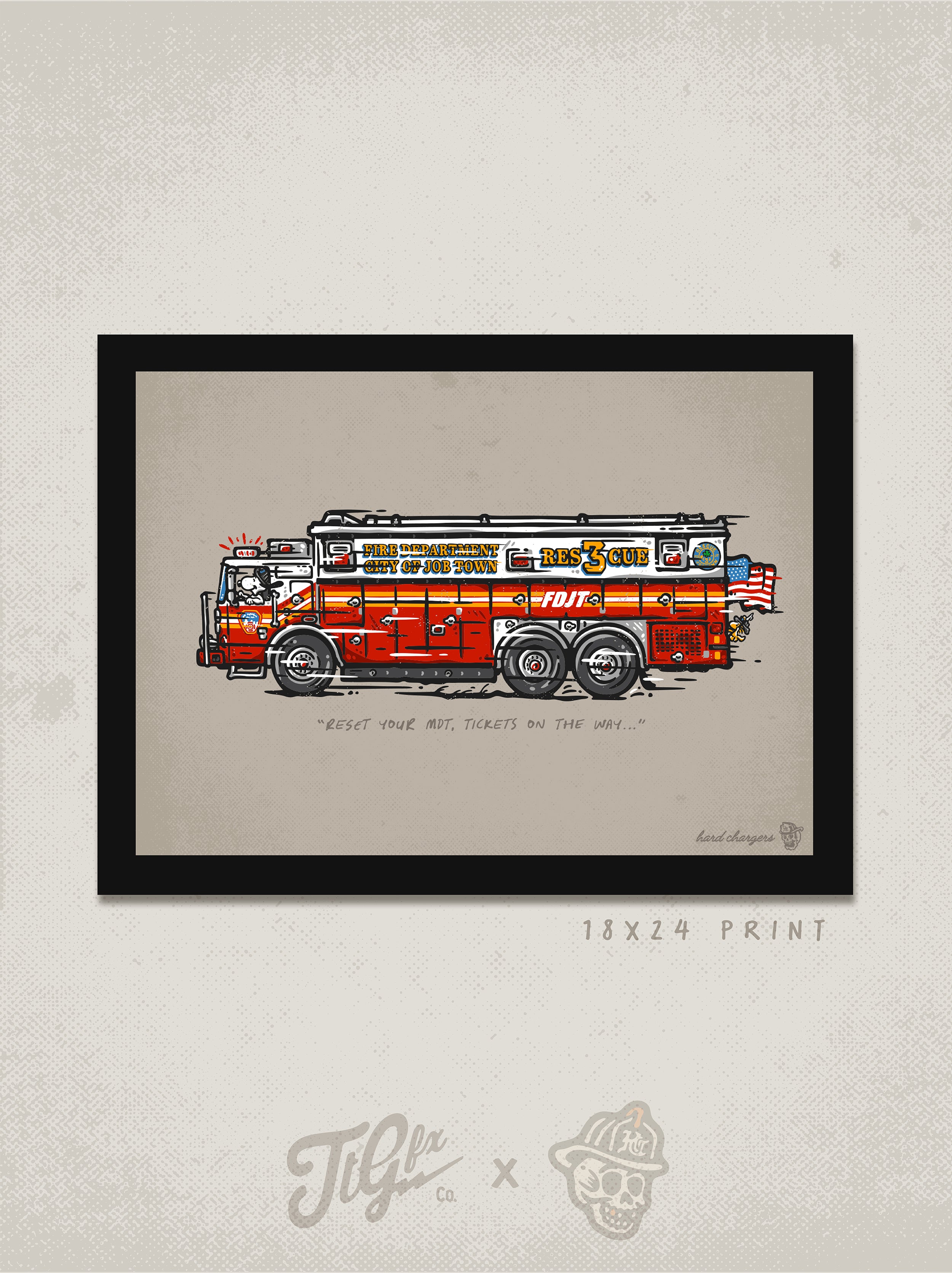Goin to Work' Americana Print