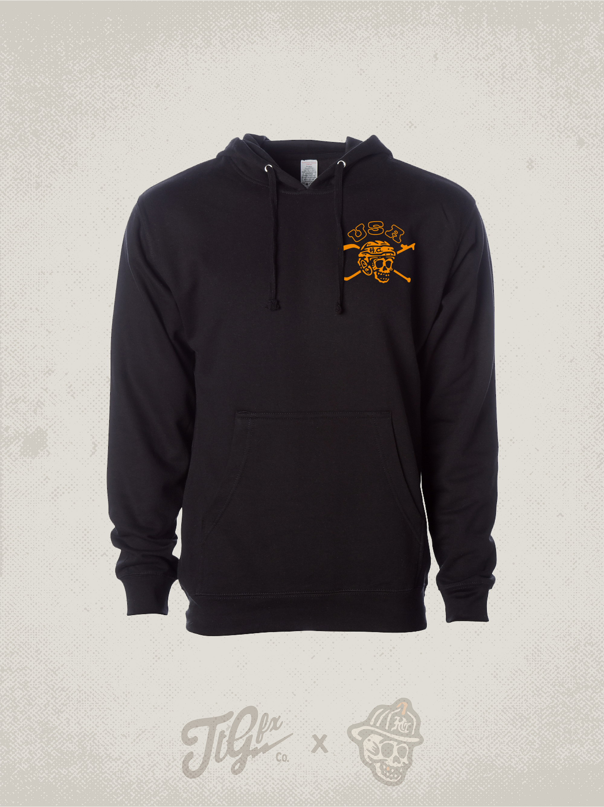 Hard Chargers In Gold USA Hoodie