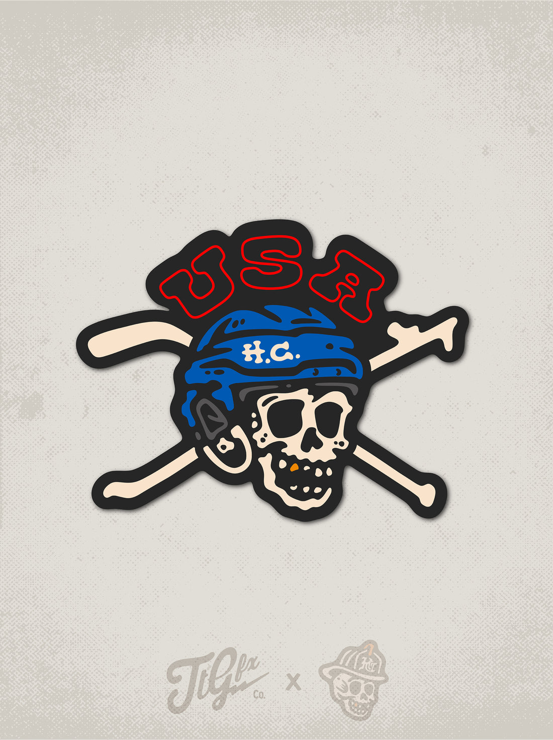 USA Hockey Hard Chargers Decal