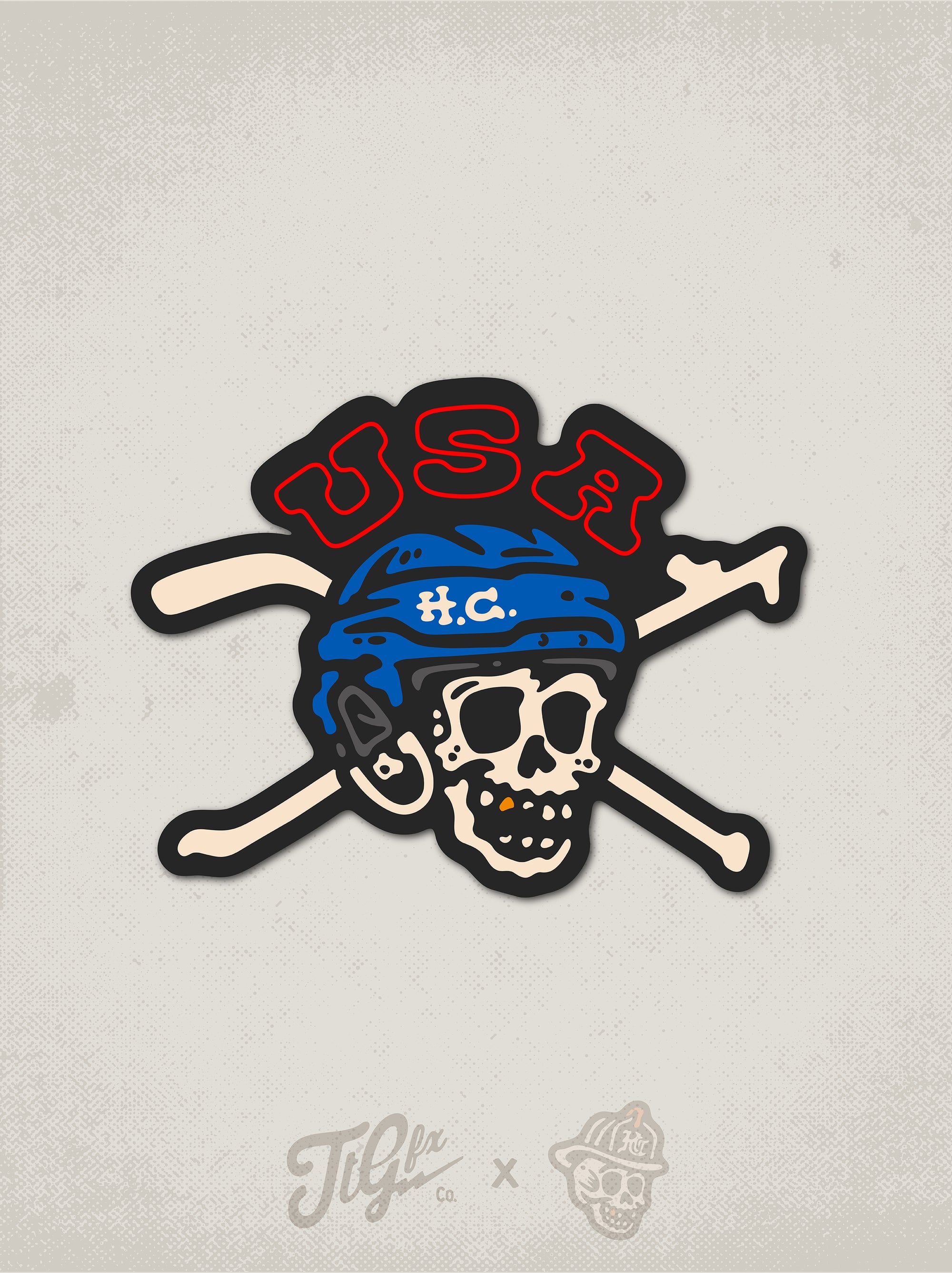 USA Hockey Hard Chargers Decal