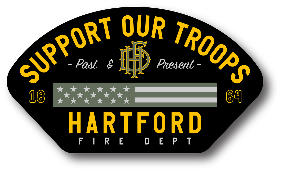 Hartford Fire Support Our Troops Decal