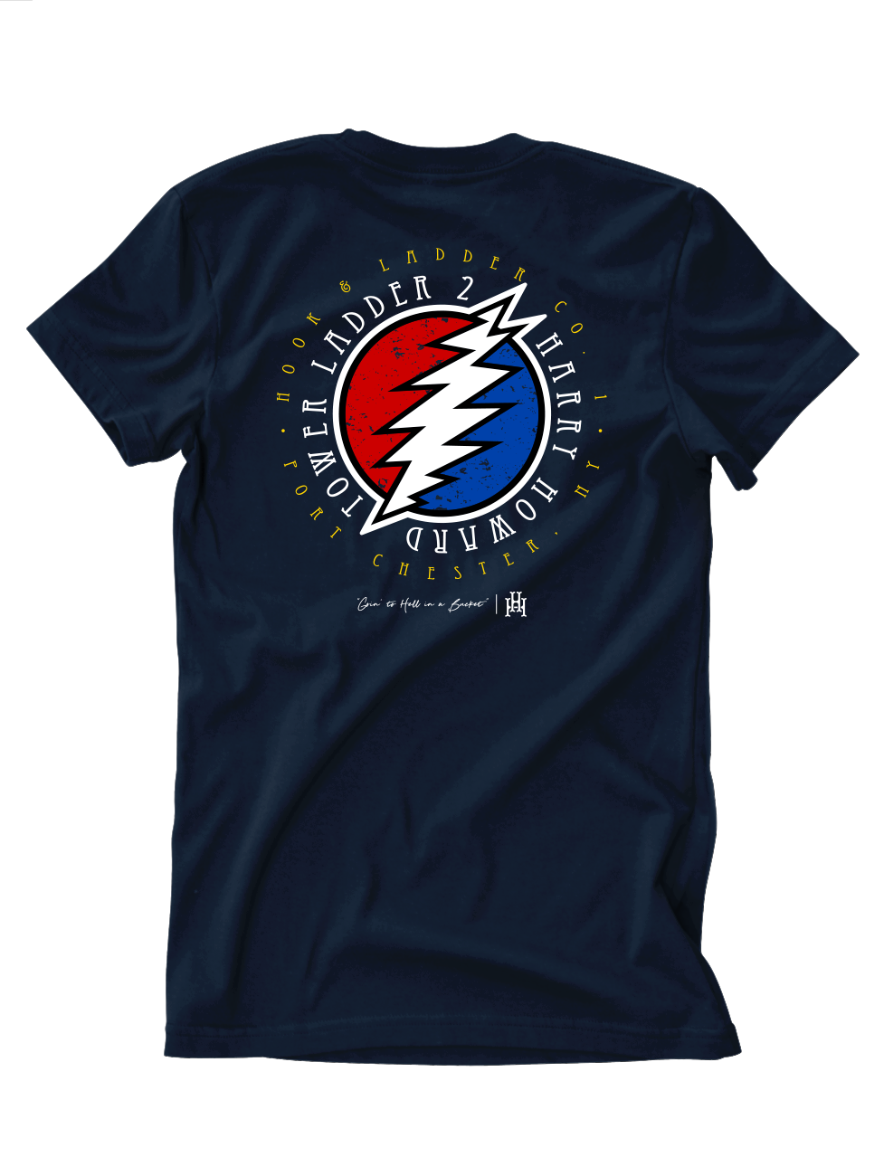 harry pothead shirt Harry Howard H&L 1 Circle Deadhead Tee S