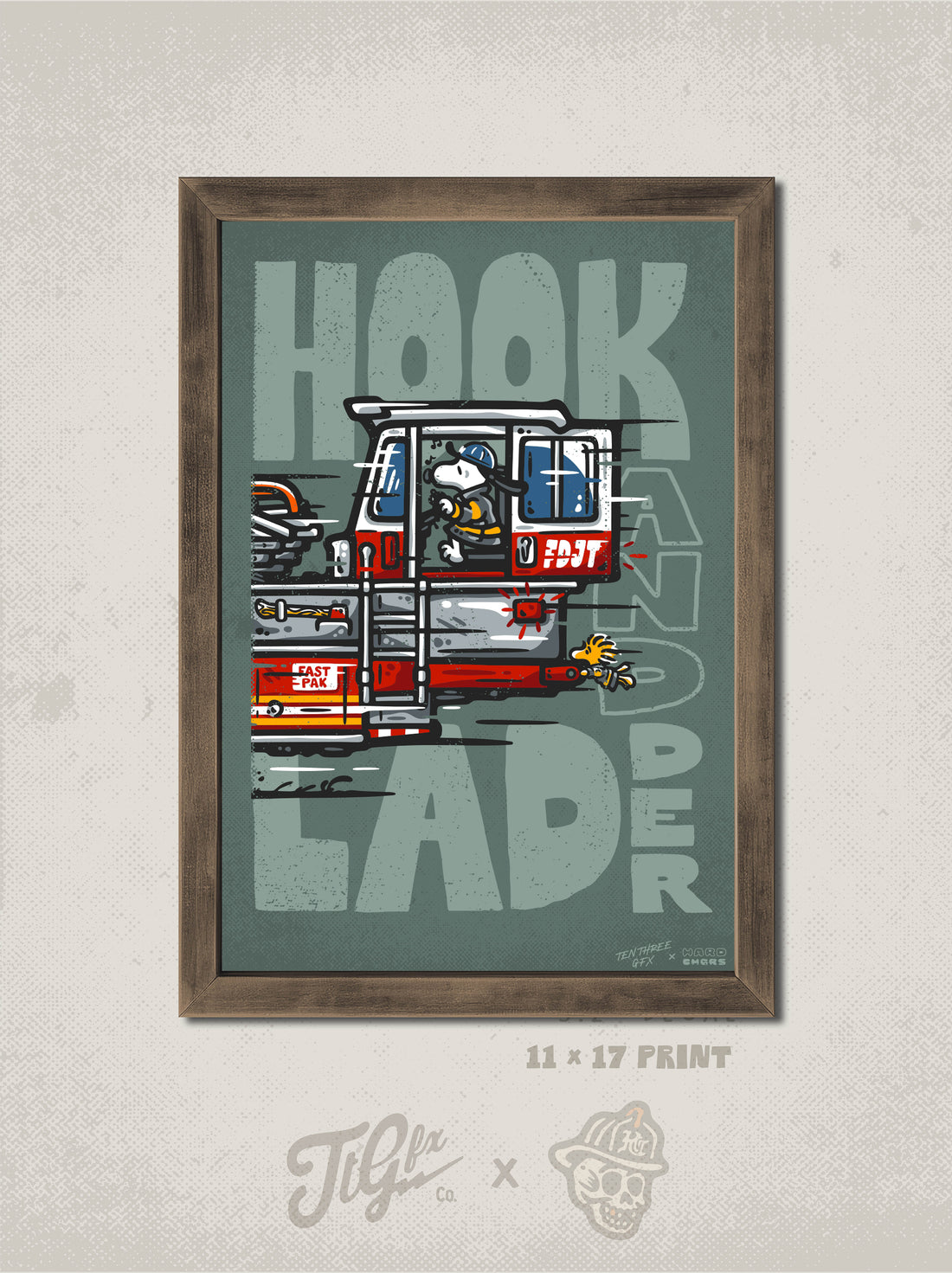 Hook &amp; Ladder Print