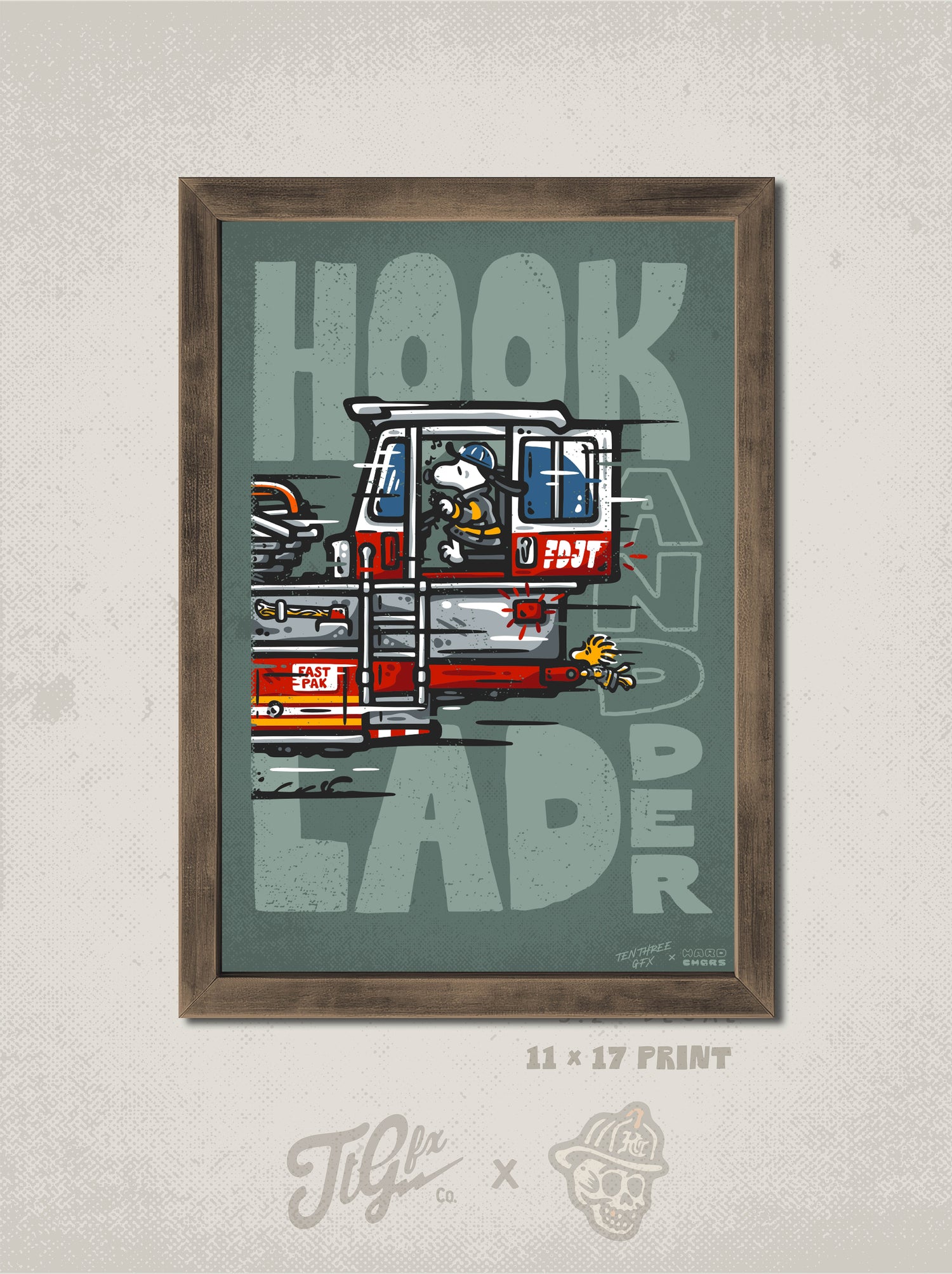 Hook &amp; Ladder Print