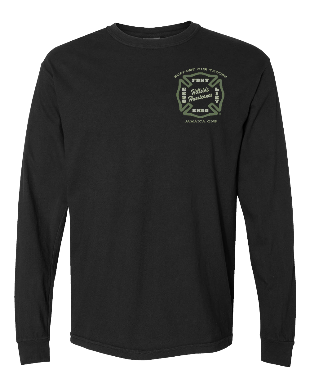 FDNY® Hillside Hurricanes "Support Our Troops" Long Sleeve