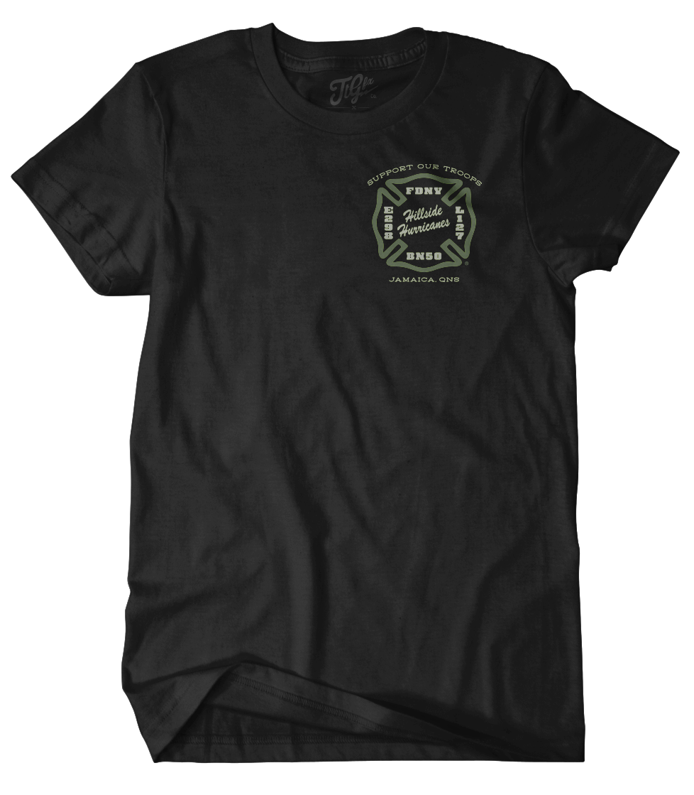 FDNY® Hillside Hurricanes "Support Our Troops" Tee