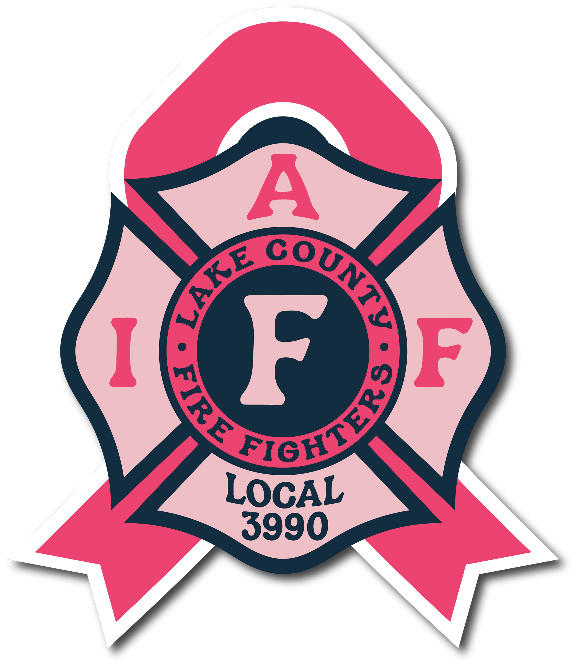 Lake County Pink 2023 Helmet Decal