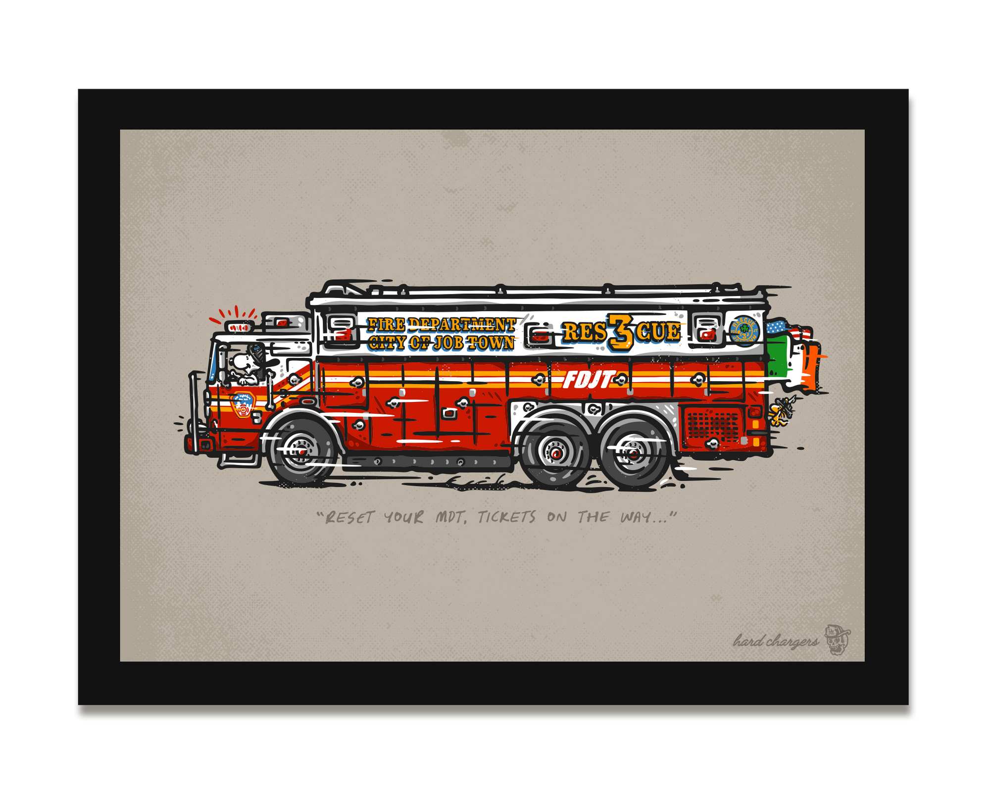 Goin to Work' Irish Rescue Print