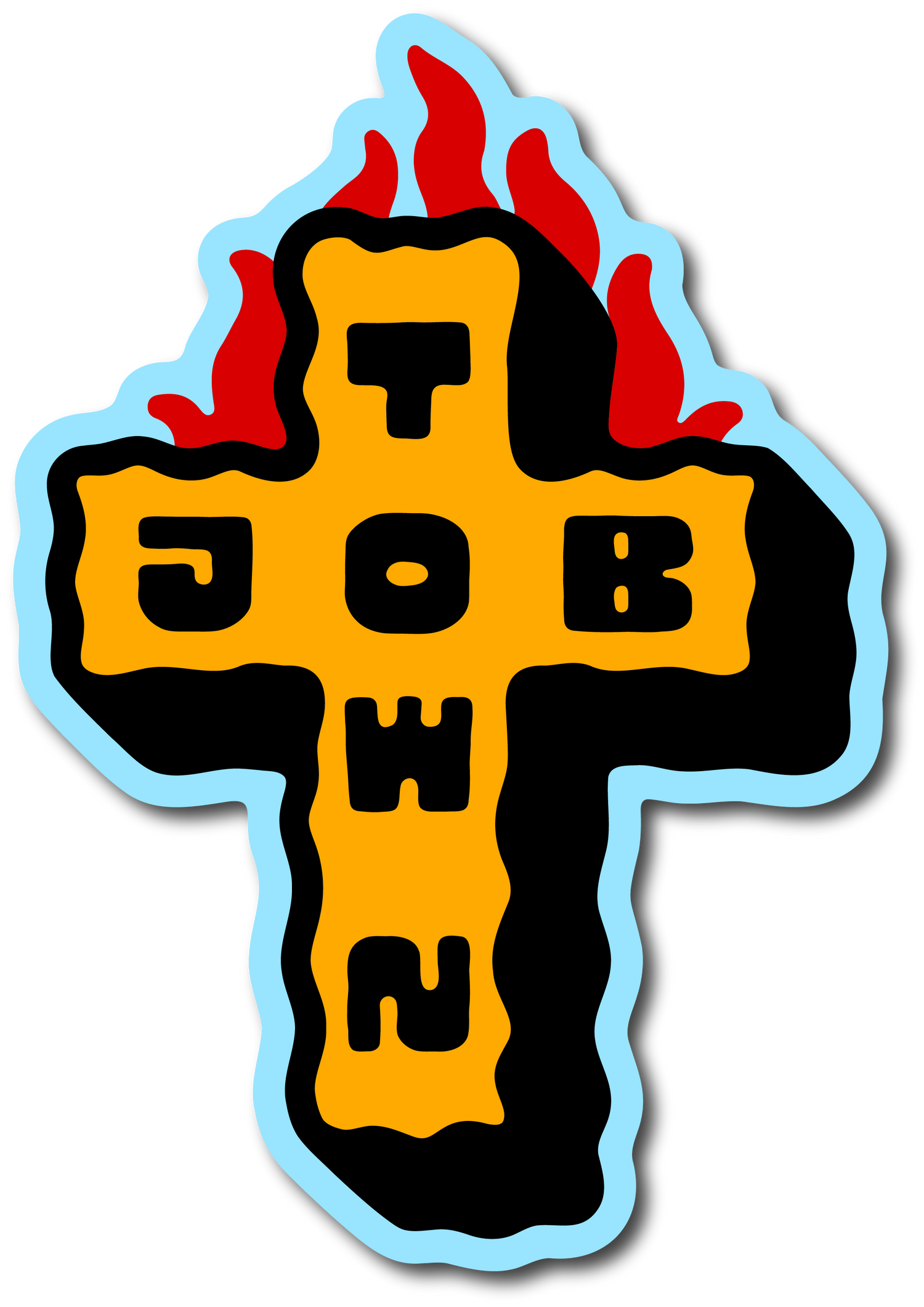 Jobtown Cross Decal