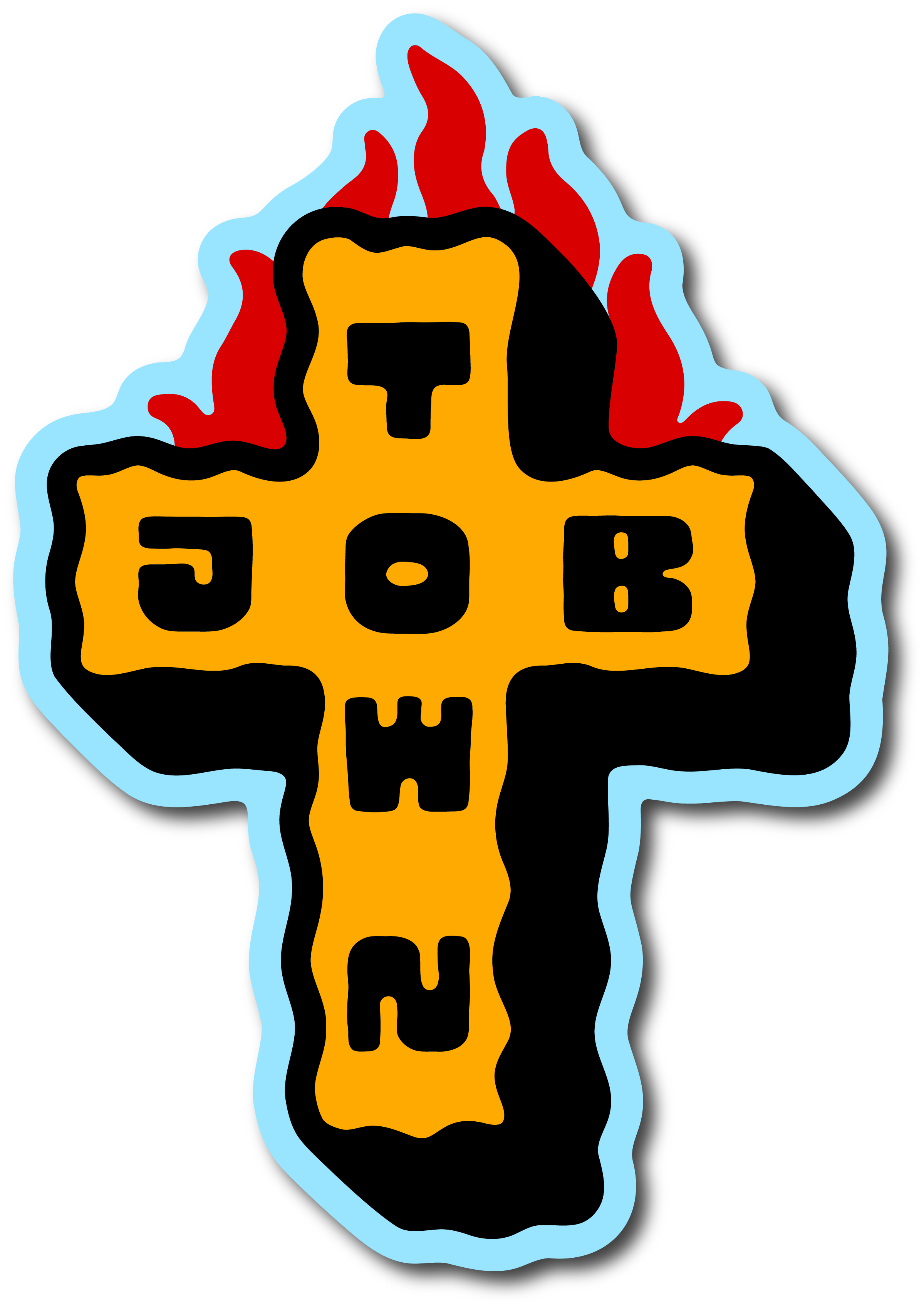 Jobtown Cross Decal