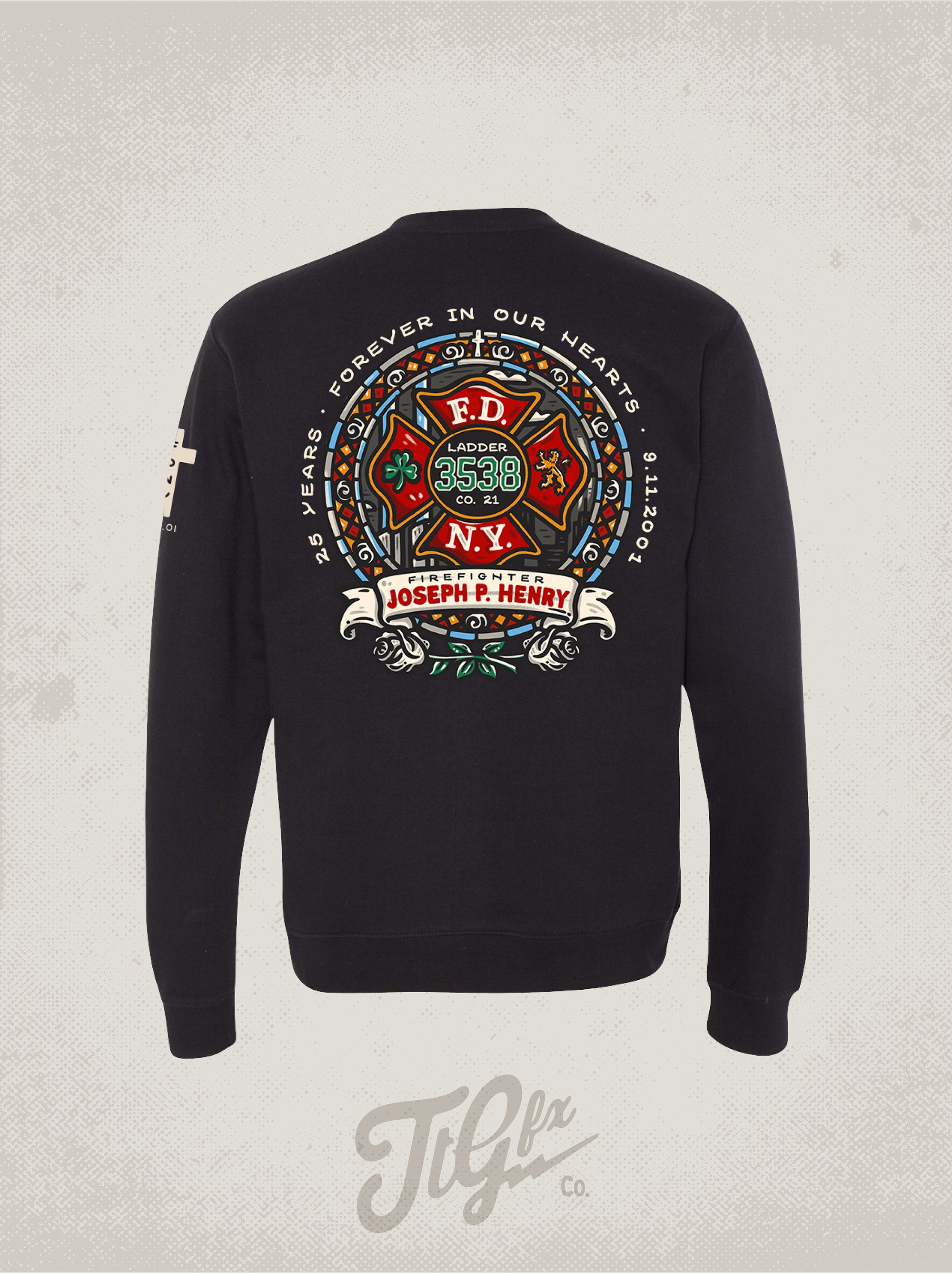FDNY FF Joseph P. Henry 25th Anniv. 9/11 Crewneck