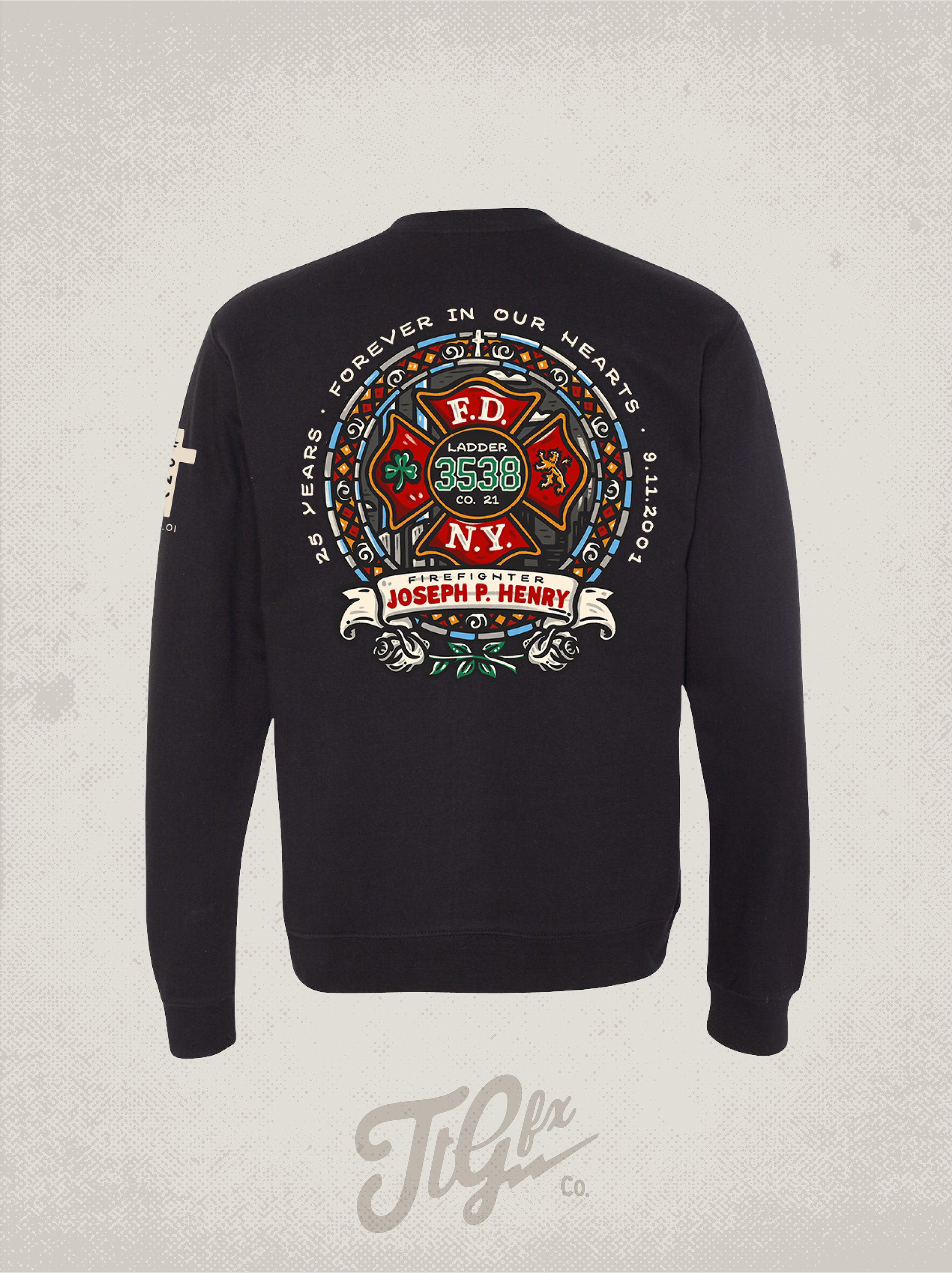 FDNY FF Joseph P. Henry 25th Anniv. 9/11 Crewneck