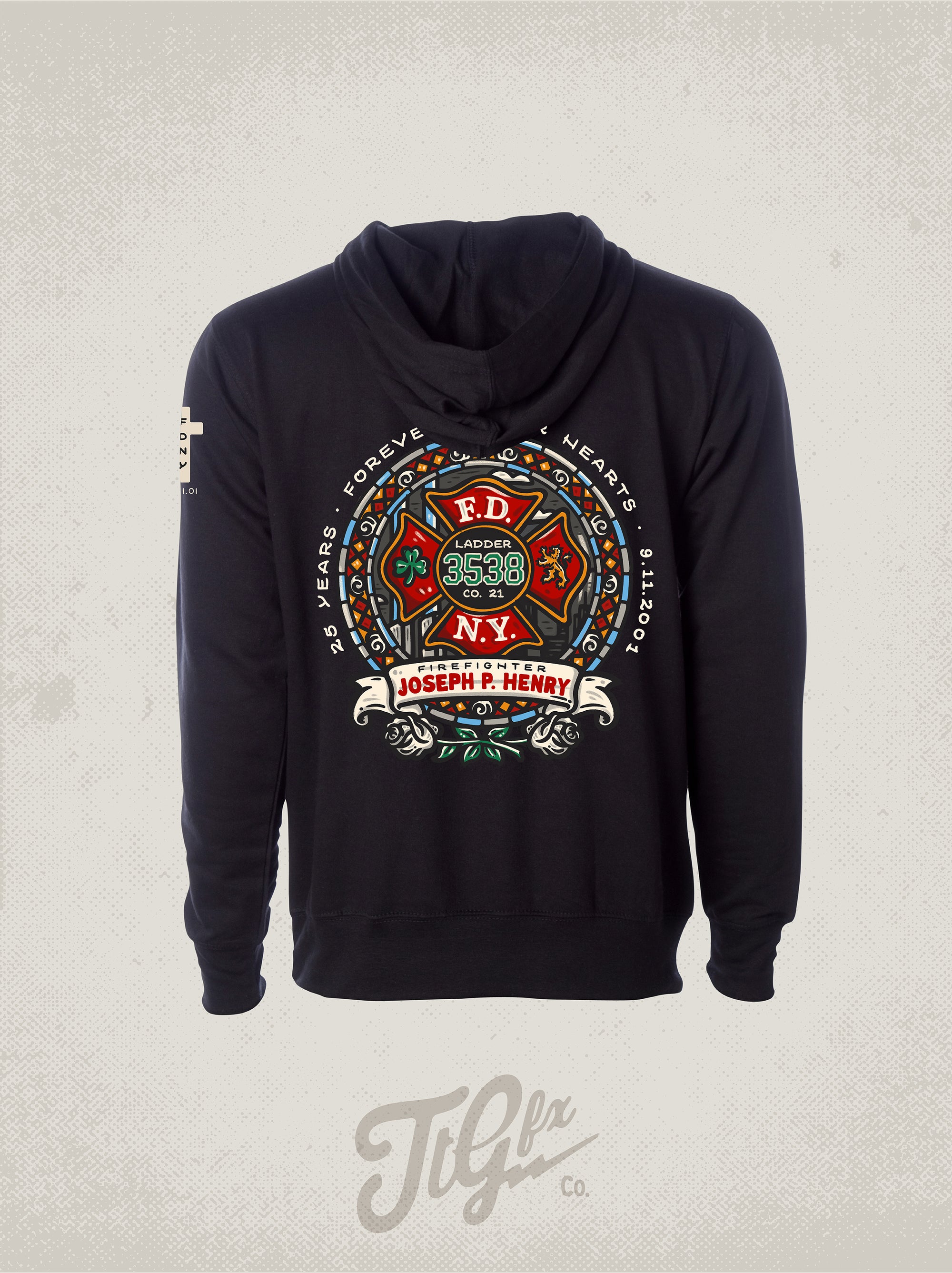 FDNY FF Joseph P. Henry 25th Anniv. 9/11 Hoodie