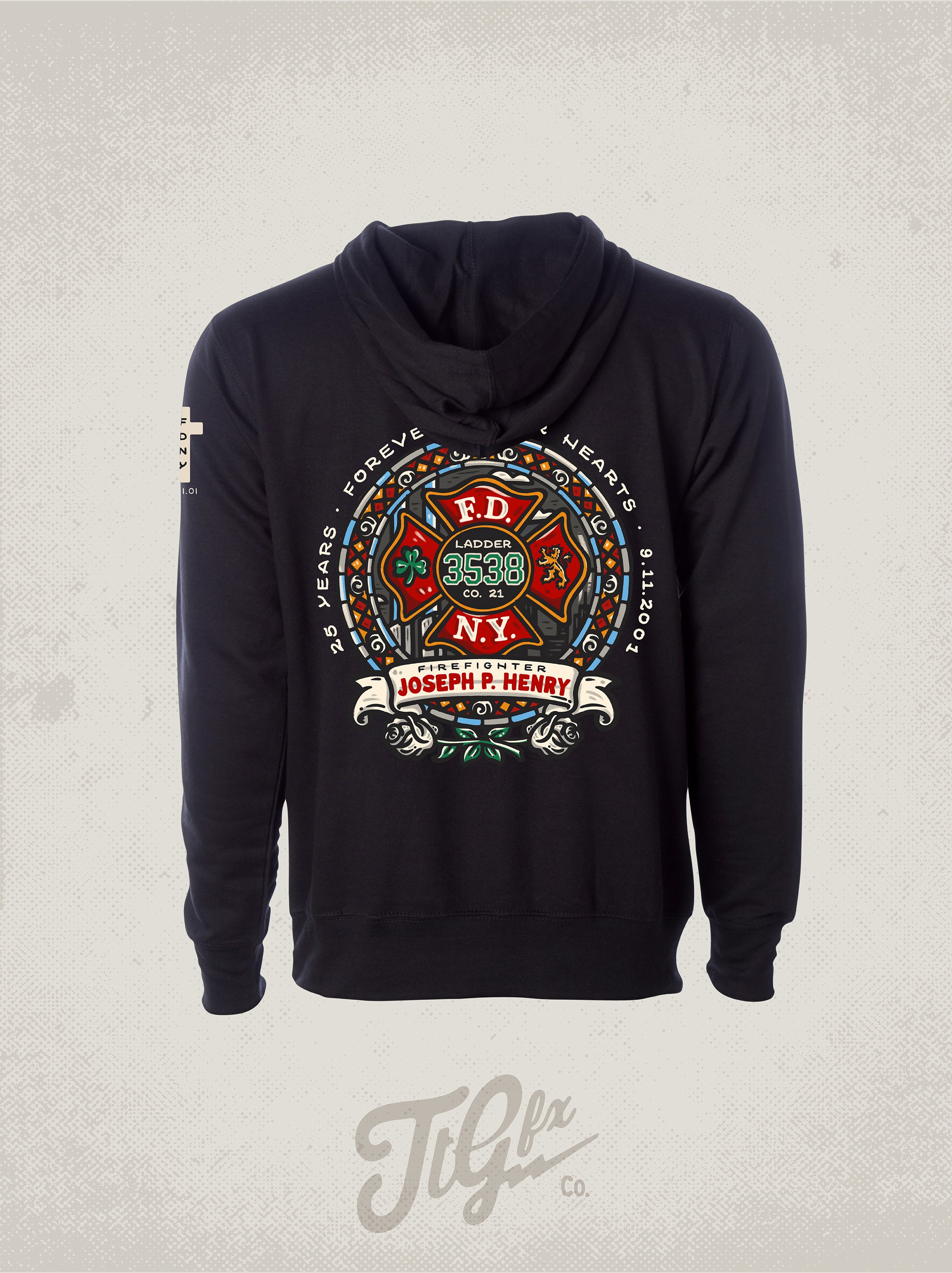 FDNY FF Joseph P. Henry 25th Anniv. 9/11 Hoodie