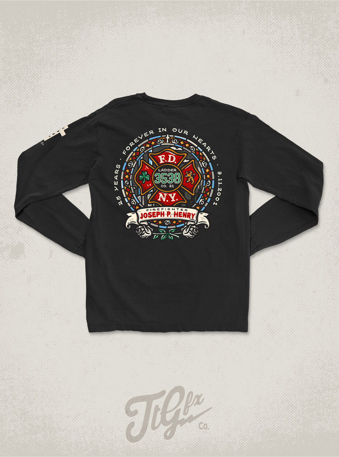 FDNY FF Joseph P. Henry 25th Anniv. 9/11 Long Sleeve