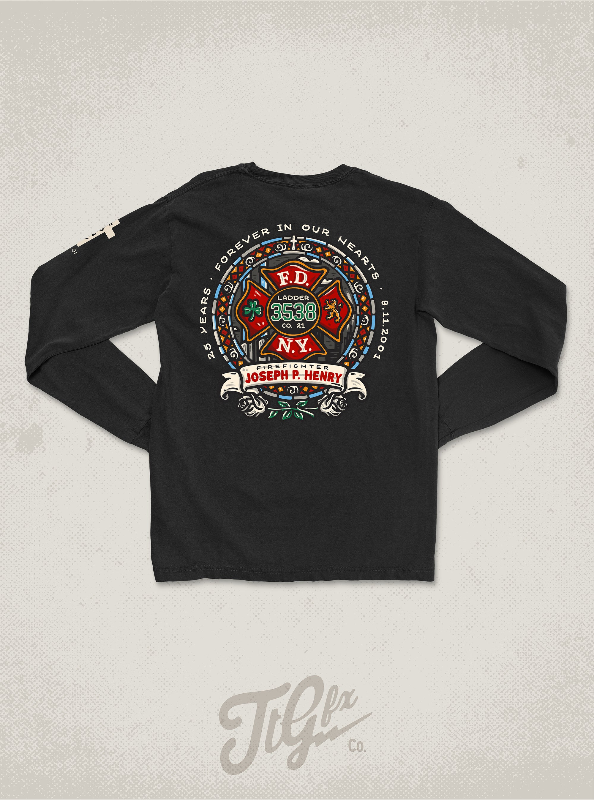 FDNY FF Joseph P. Henry 25th Anniv. 9/11 Long Sleeve