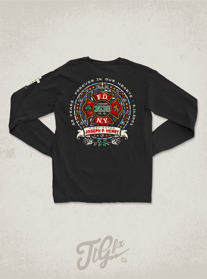 FDNY FF Joseph P. Henry 25th Anniv. 9/11 Long Sleeve