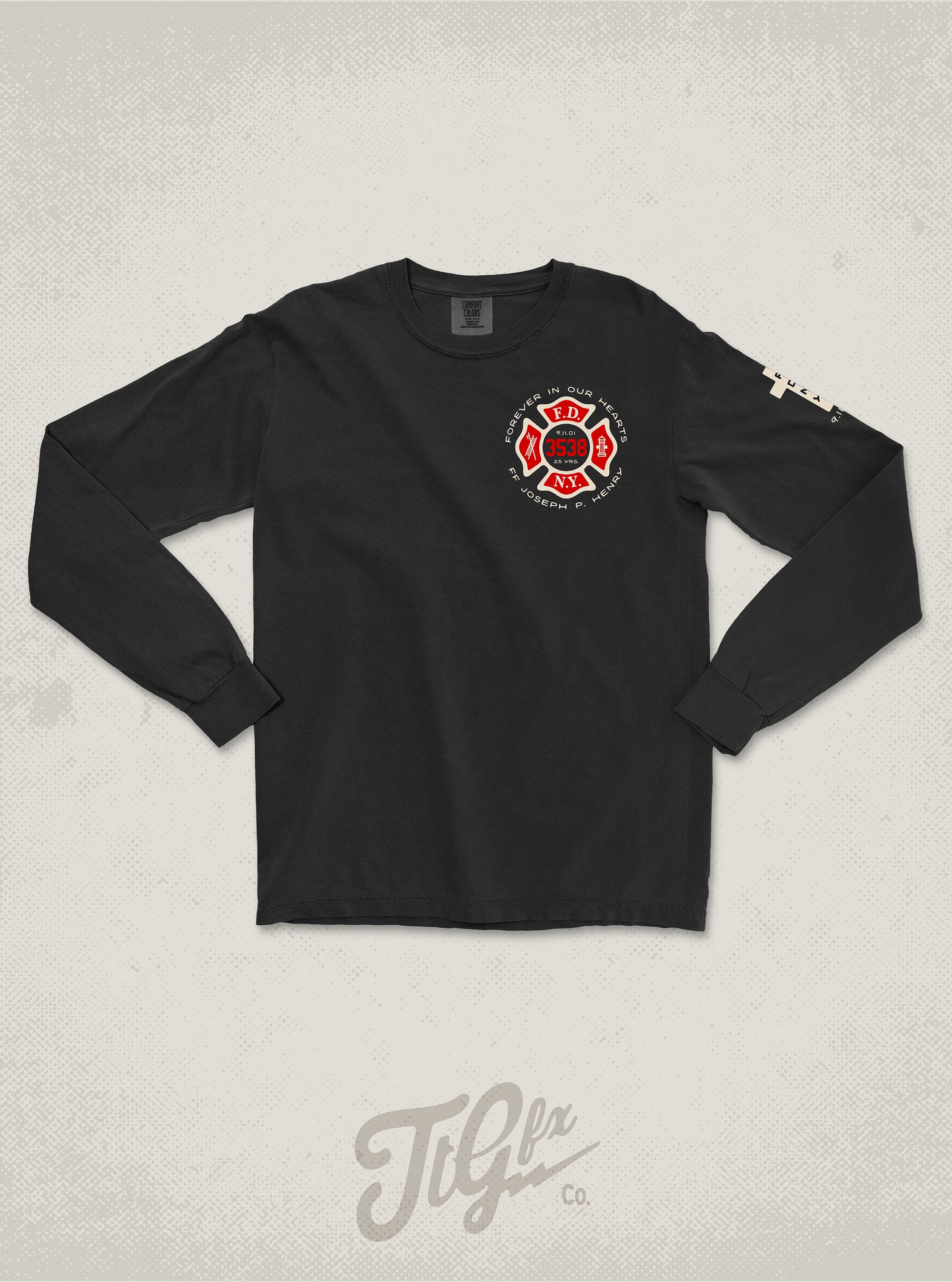 FDNY FF Joseph P. Henry 25th Anniv. 9/11 Long Sleeve