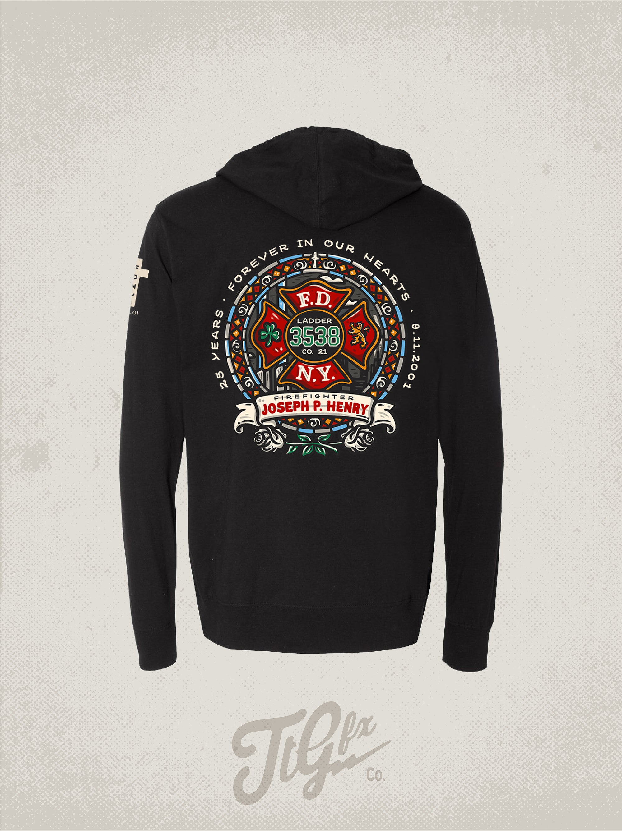 FDNY FF Joseph P. Henry 25th Anniv. 9/11 Lightweight Hoodie