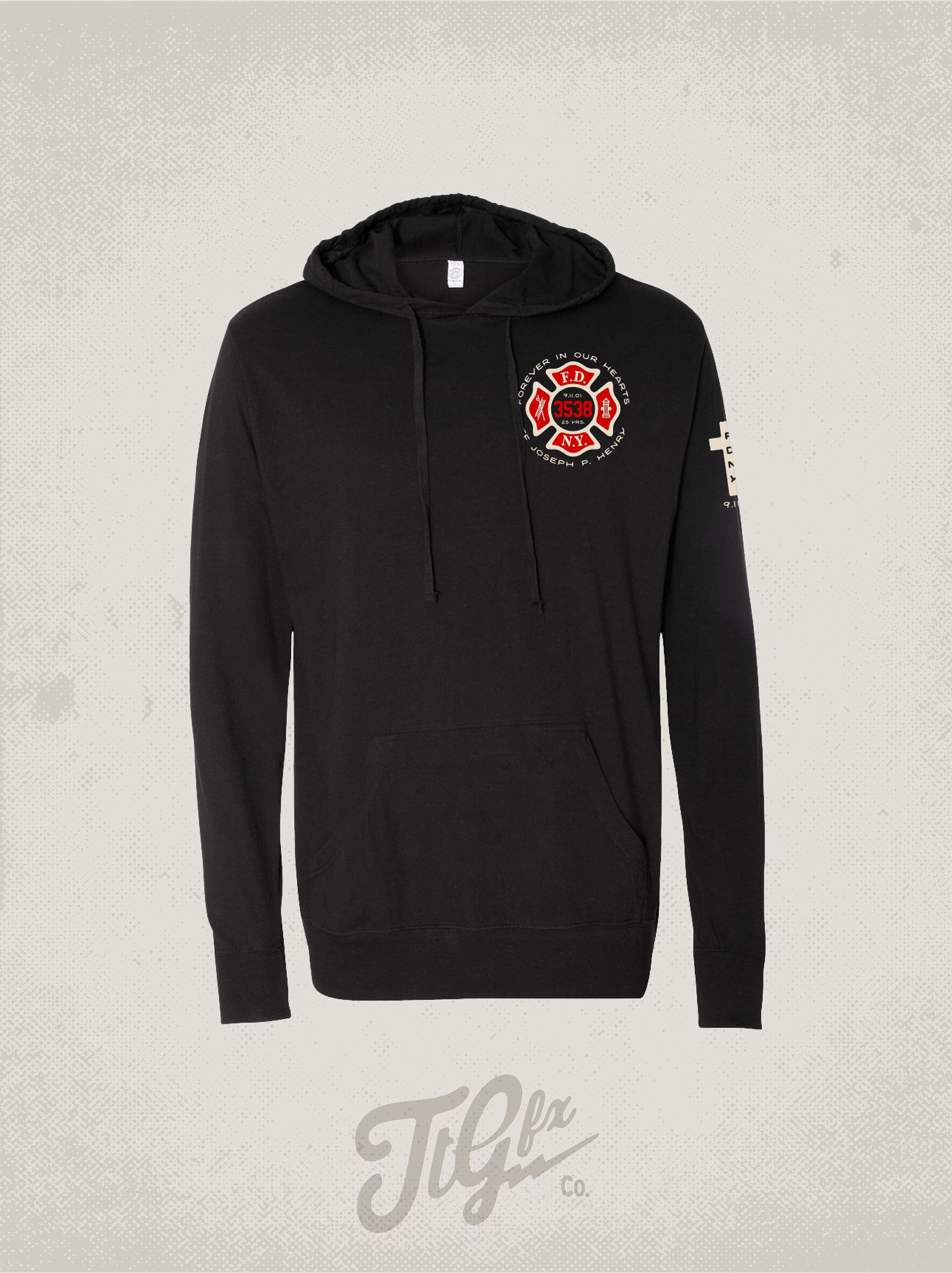 FDNY FF Joseph P. Henry 25th Anniv. 9/11 Lightweight Hoodie