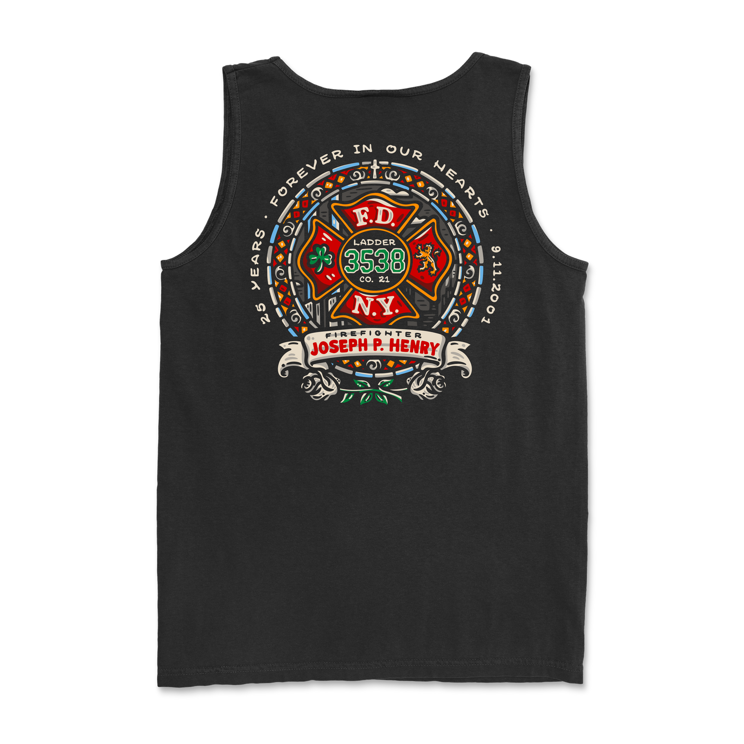 FDNY FF Joseph P. Henry 25th Anniv. 9/11 Tank Top