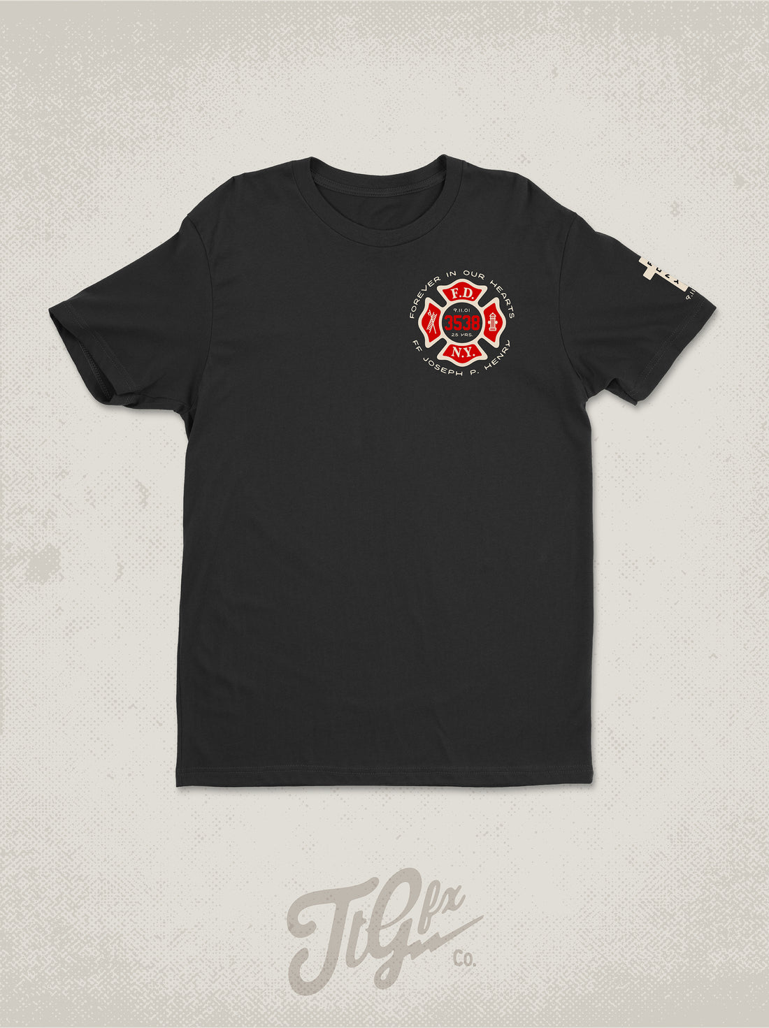 FDNY FF Joseph P. Henry 25th Anniv. 9/11 Tee