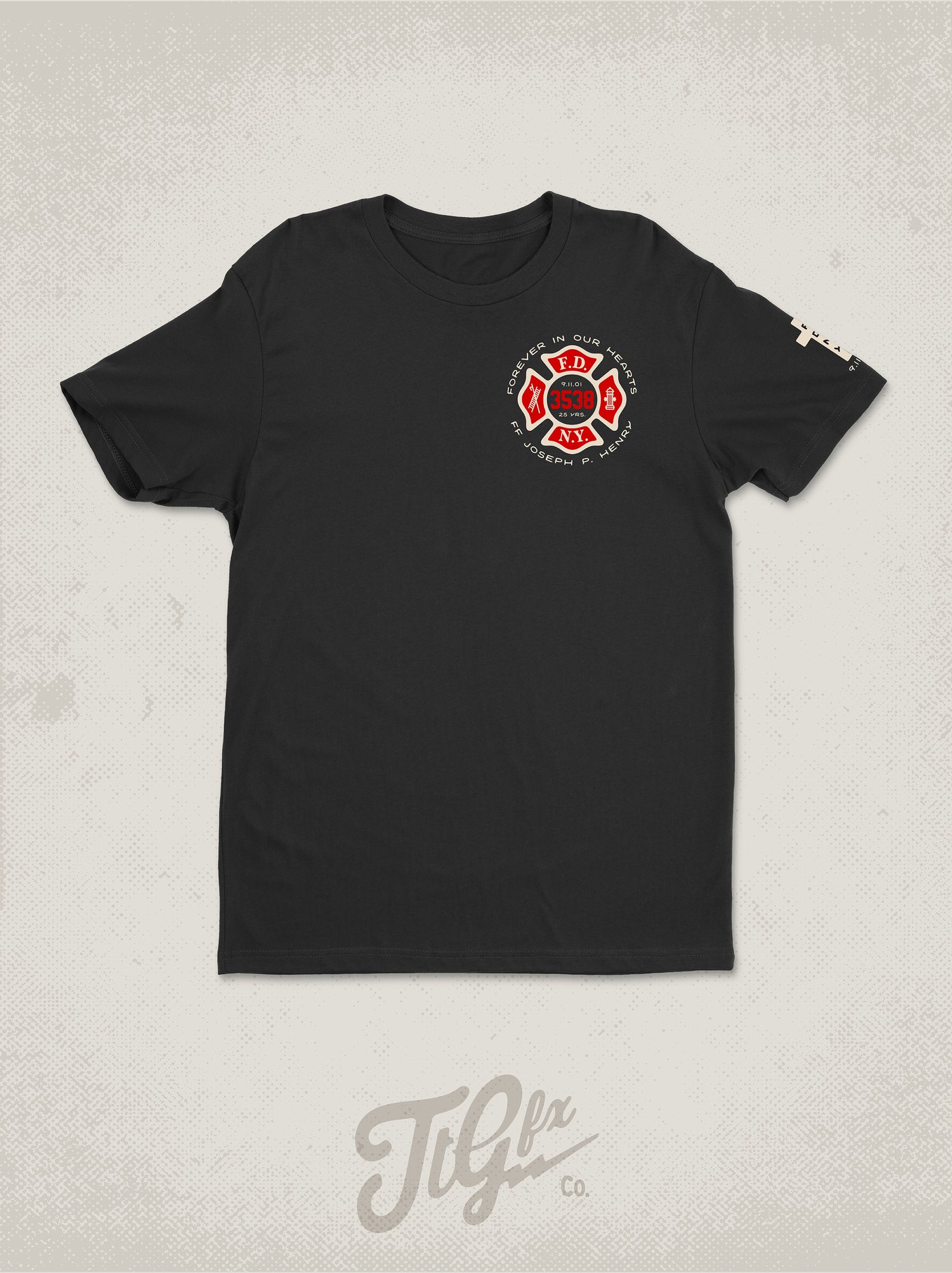 FDNY FF Joseph P. Henry 25th Anniv. 9/11 Tee