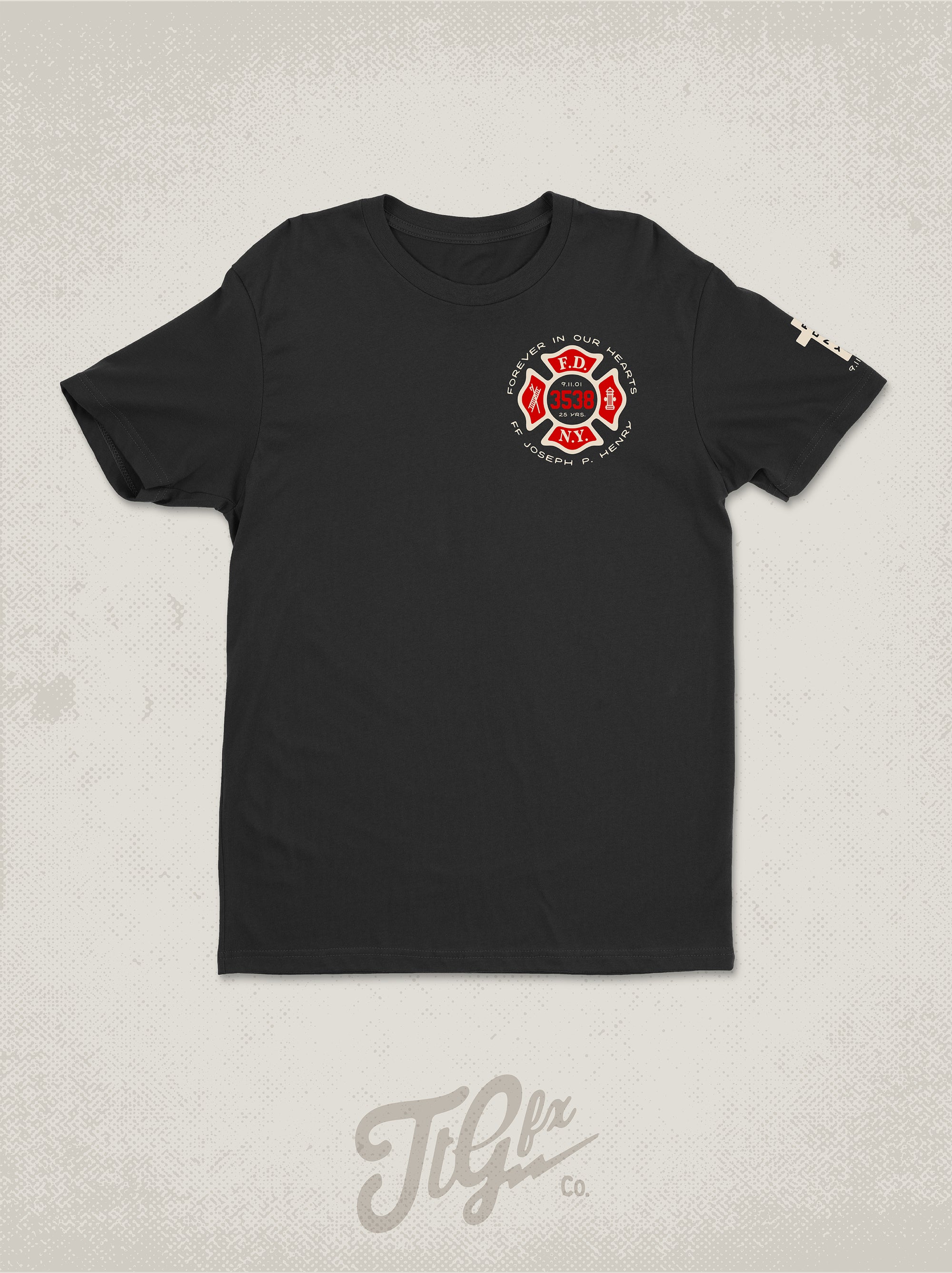 FDNY FF Joseph P. Henry 25th Anniv. 9/11 Tee