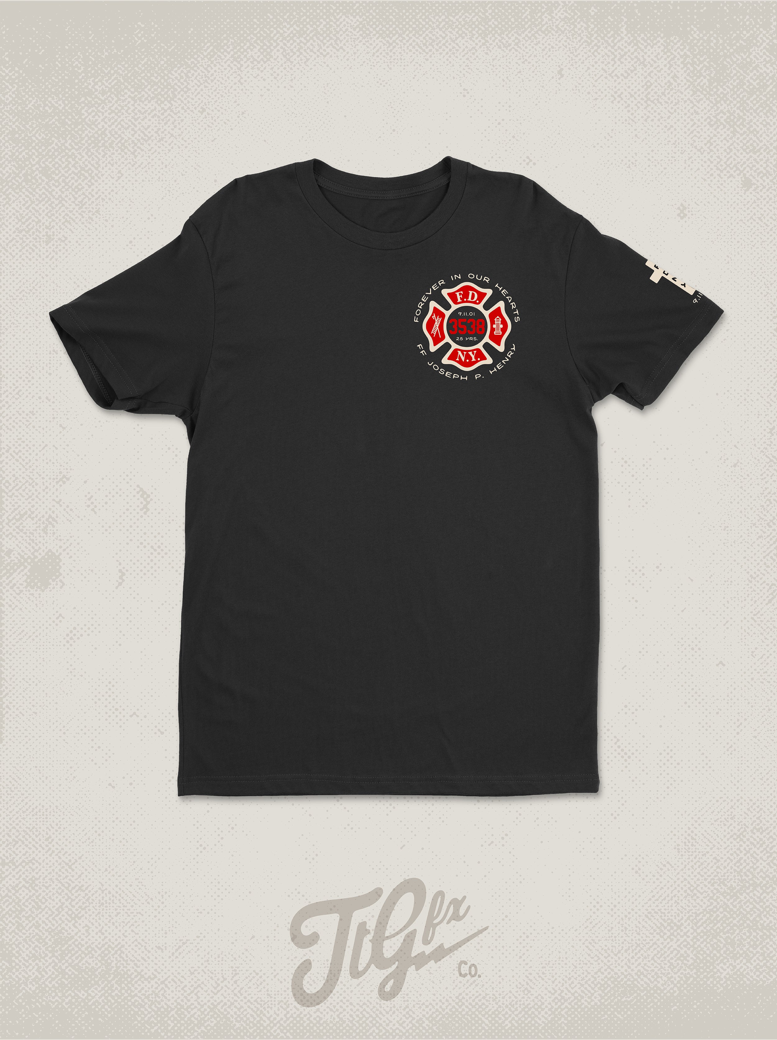 FDNY FF Joseph P. Henry 25th Anniv. 9/11 Tee