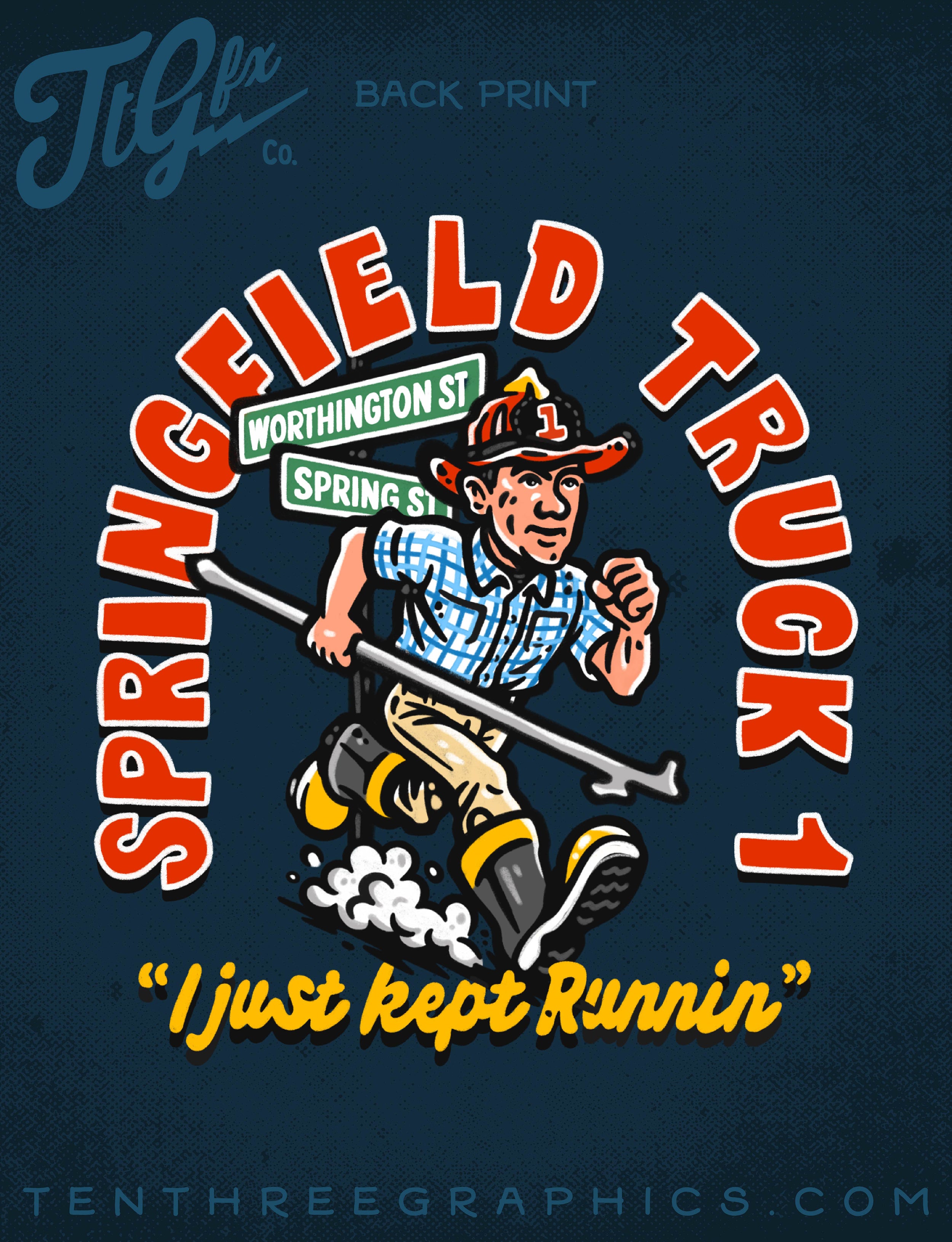 Springfield Fire Truck 1 Tee