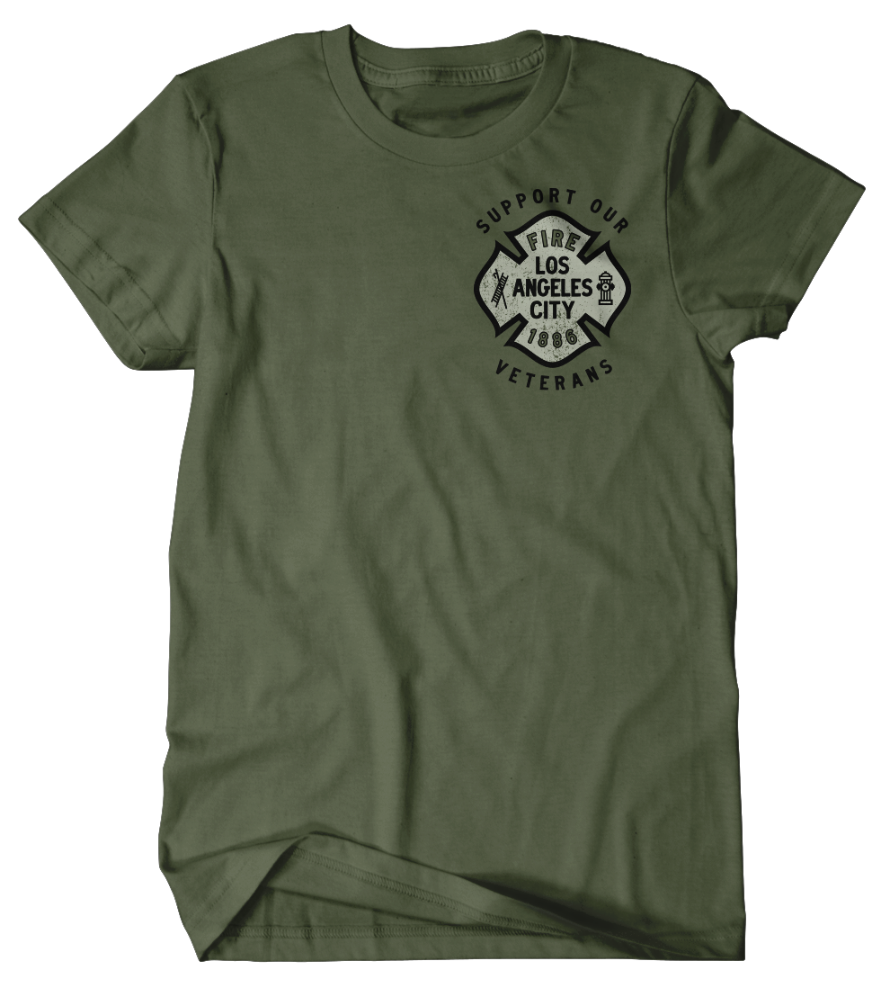 LA City Fire Support Our Vets Tee