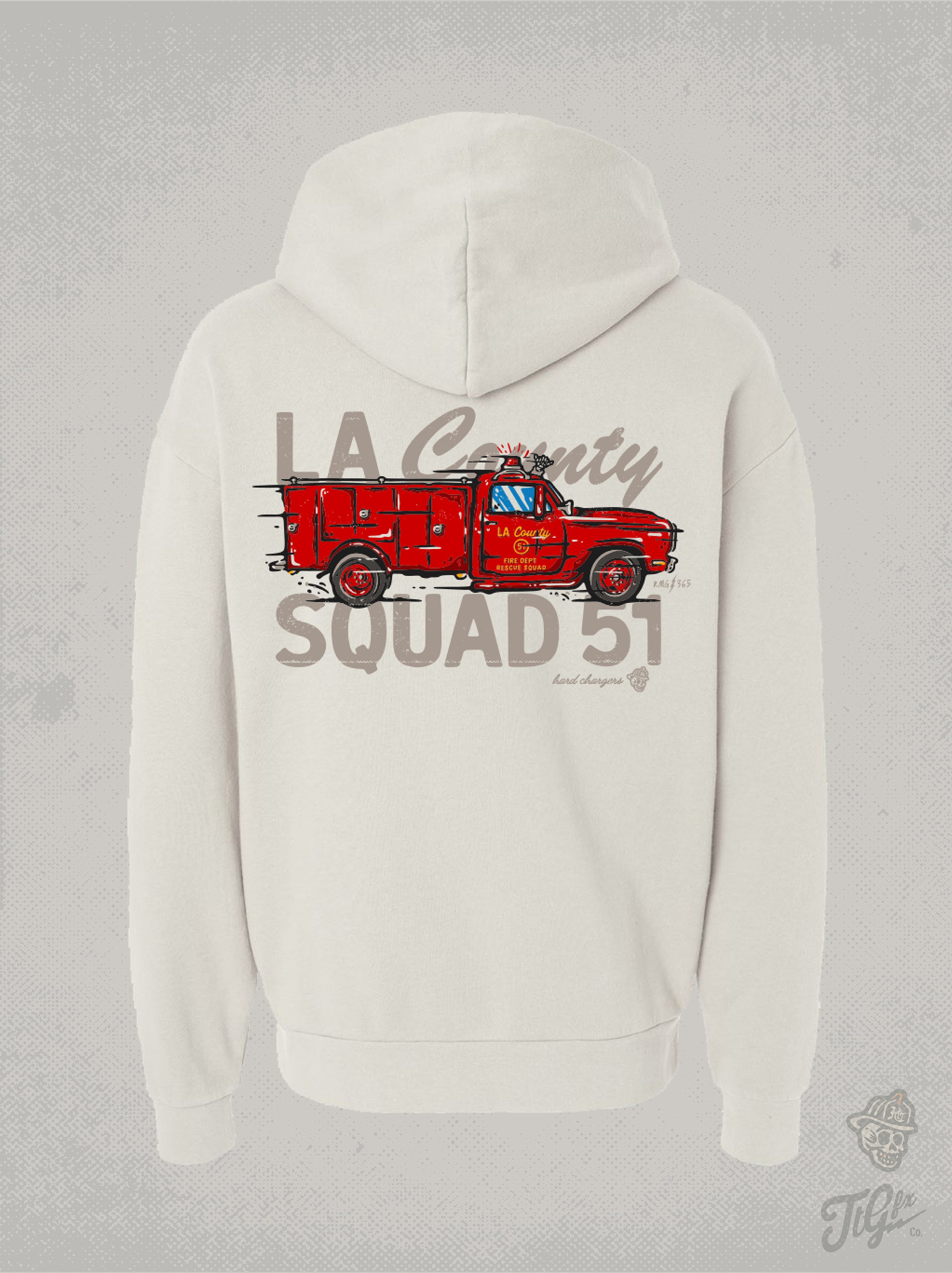 LA Co. Squad Goes KMG365 Ivory Hoodie