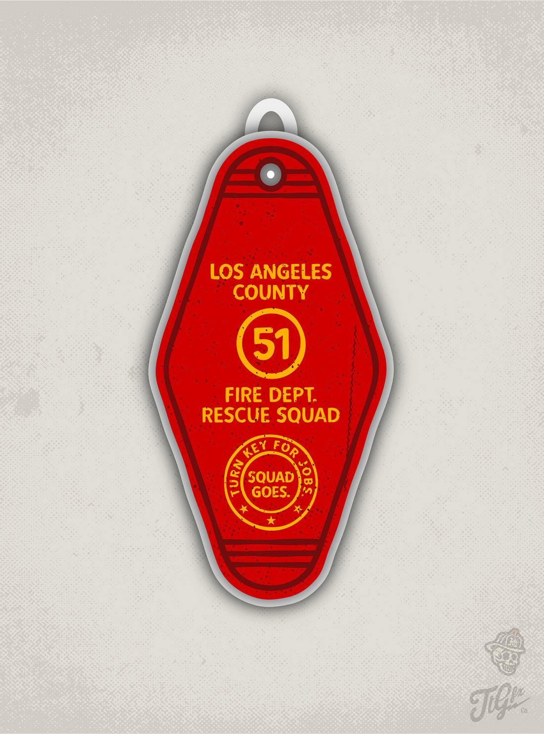 LA Co. Squad Co. 51 Keychain