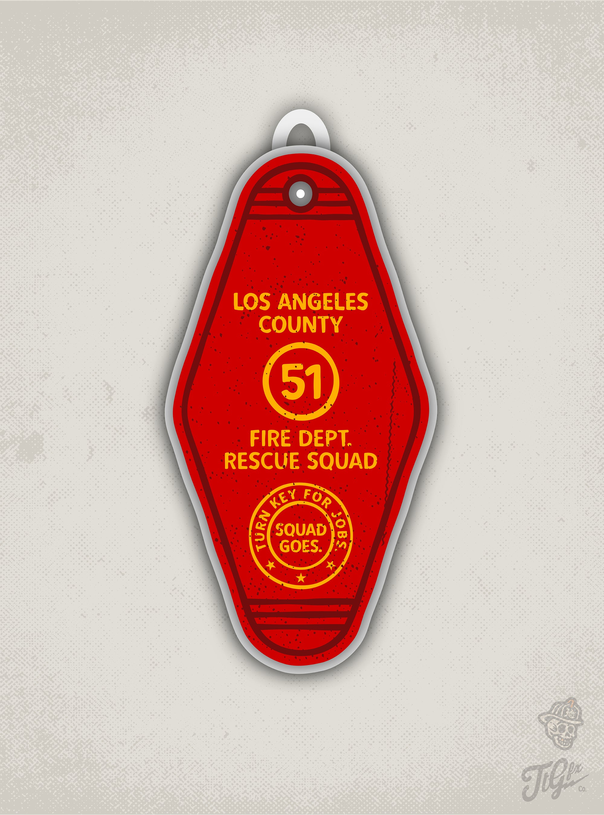 LA Co. Squad Co. 51 Keychain