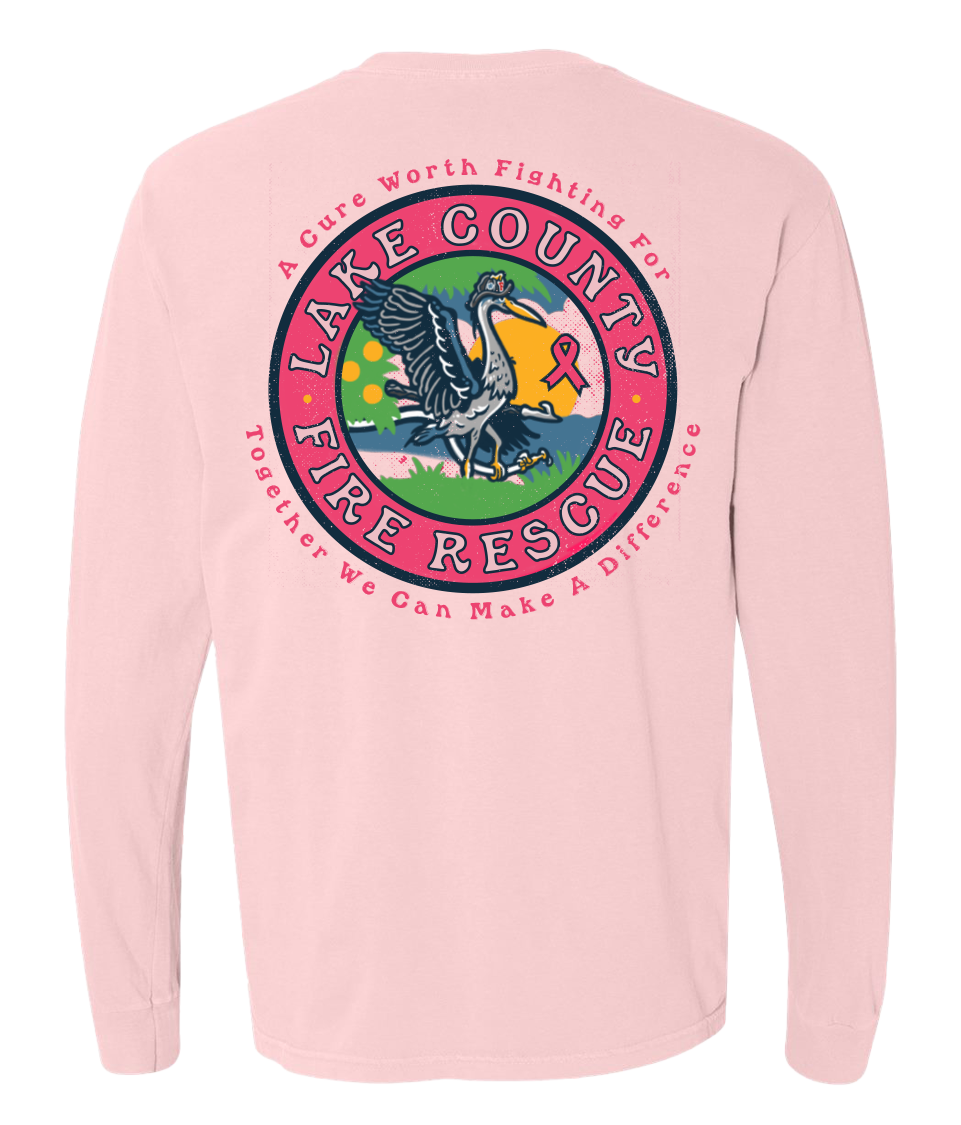 Lake County Firefighters 2023 Pink Long Sleeve