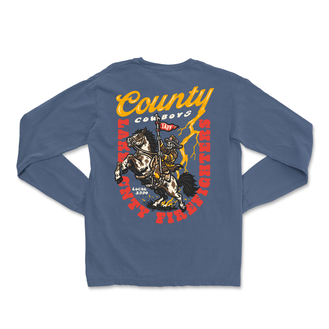 LCFF L3990 County Cowboys Blue Long Sleeve